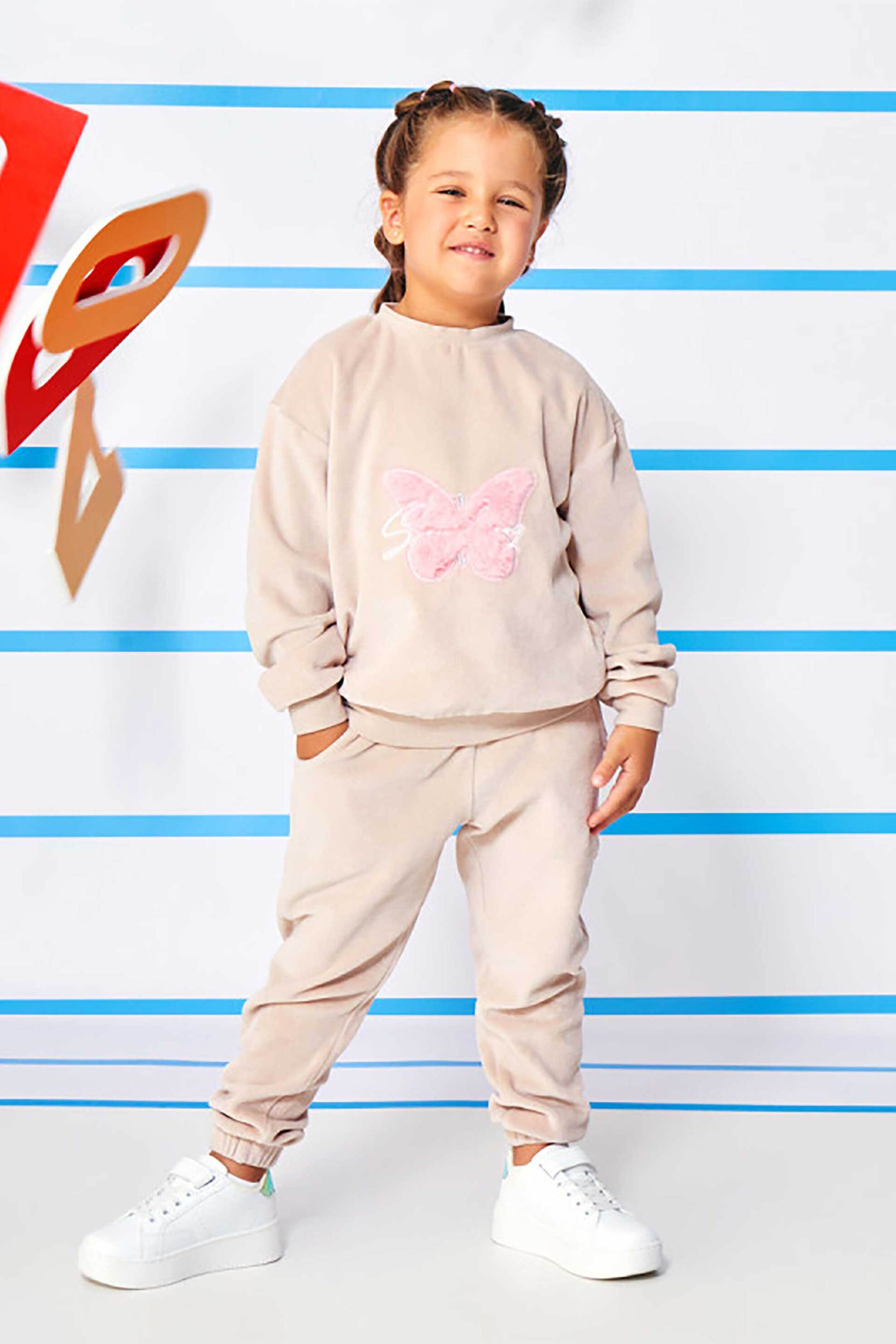 Alouette παιδικό σετ φόρμας (12 μηνών-5 ετών) - 00230815 Μπεζ