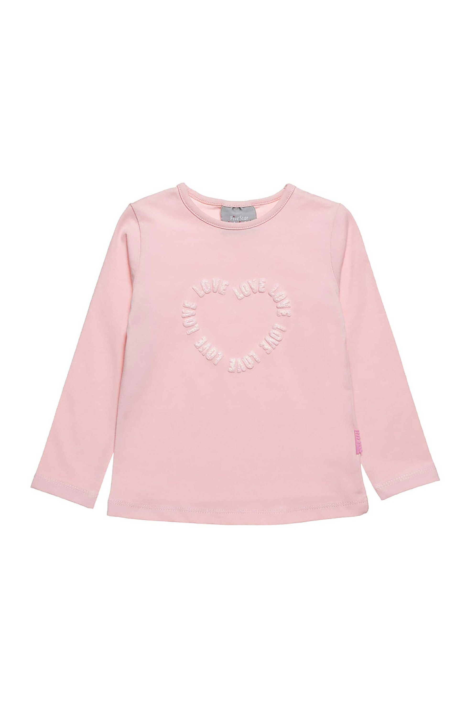 Alouette παιδική μπλούζα με ανάγλυφο σχέδιο "Five Star " (12 μηνών-5 ετών) - 00221629 Ροζ