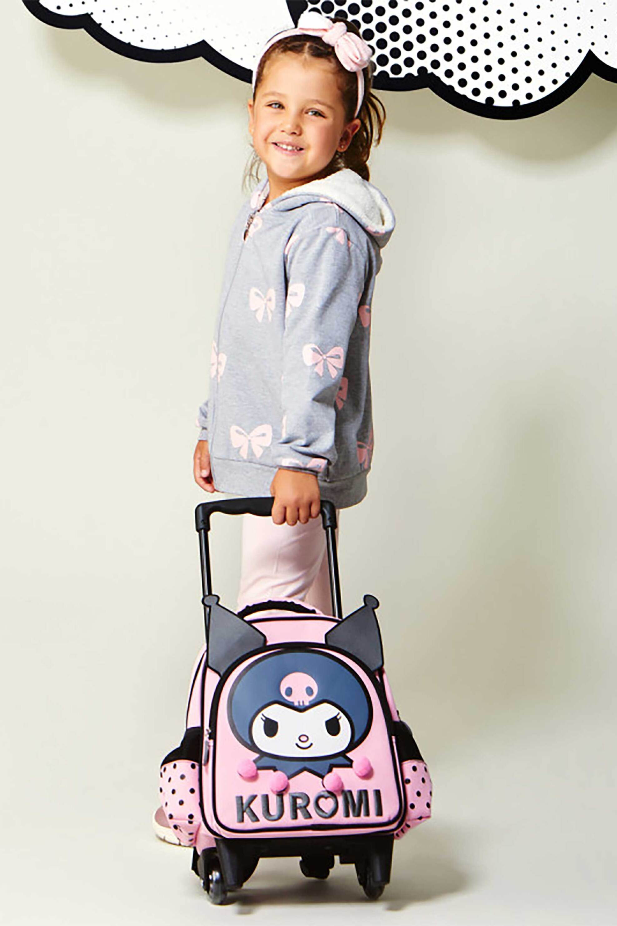 Alouette παιδική ζακέτα φούτερ με μεταλλιζέ νήμα (12 μηνών-5 ετών) - 00261255 Γκρι