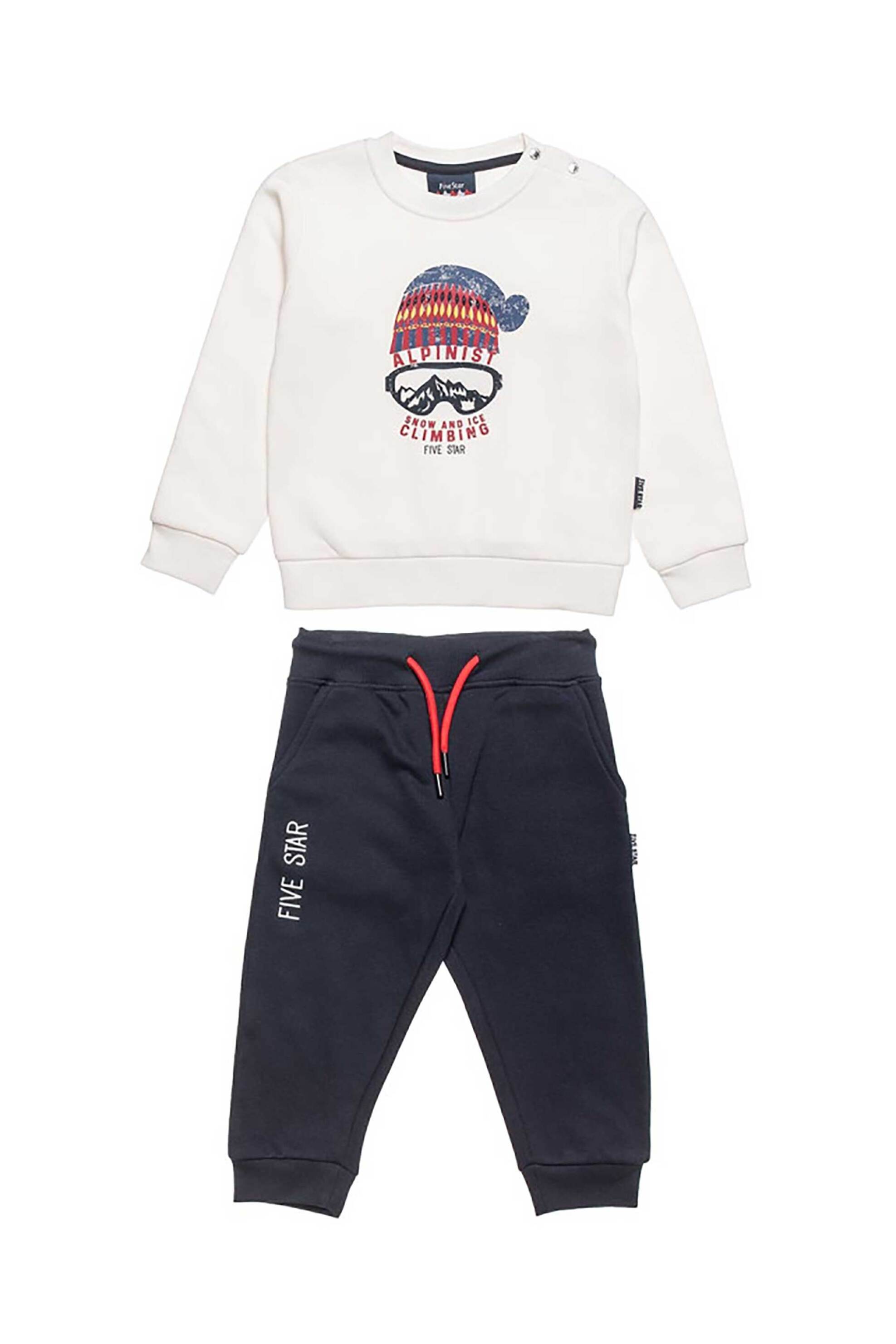 Alouette παιδικό σετ φόρμας "Five Star" (12 μηνών-5 ετών) - 00230840 Εκρού