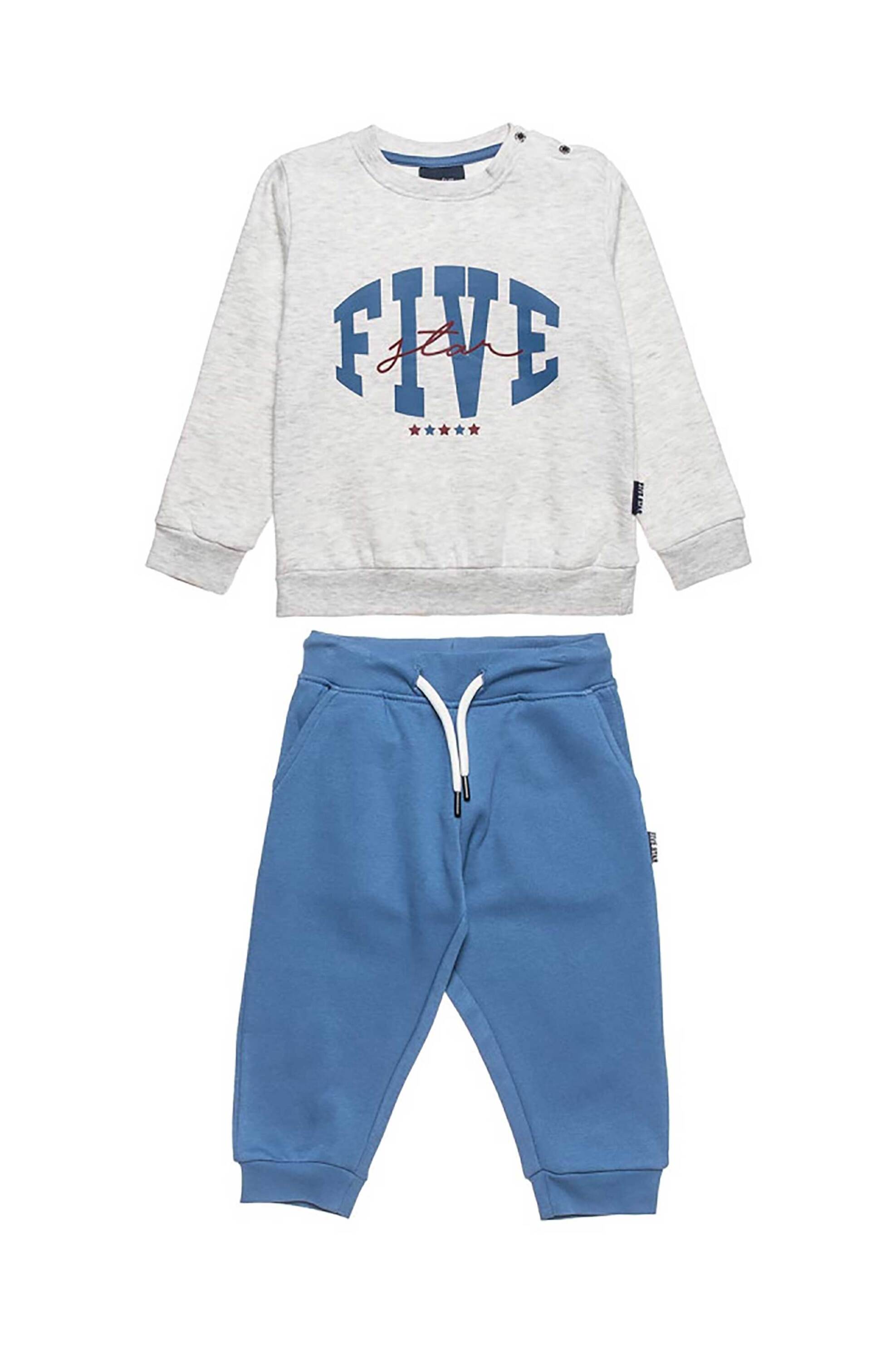 Alouette παιδικό σετ φόρμας "Five Star" (12 μηνών-5 ετών) - 00230826 Γκρι