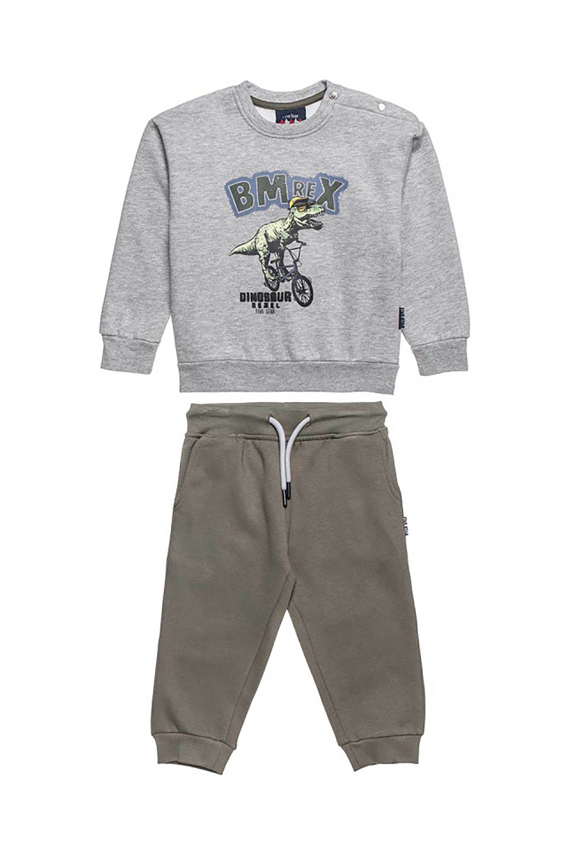 Alouette παιδικό σετ φόρμας "Five Star" (12 μηνών-5 ετών) - 00230832 Γκρι