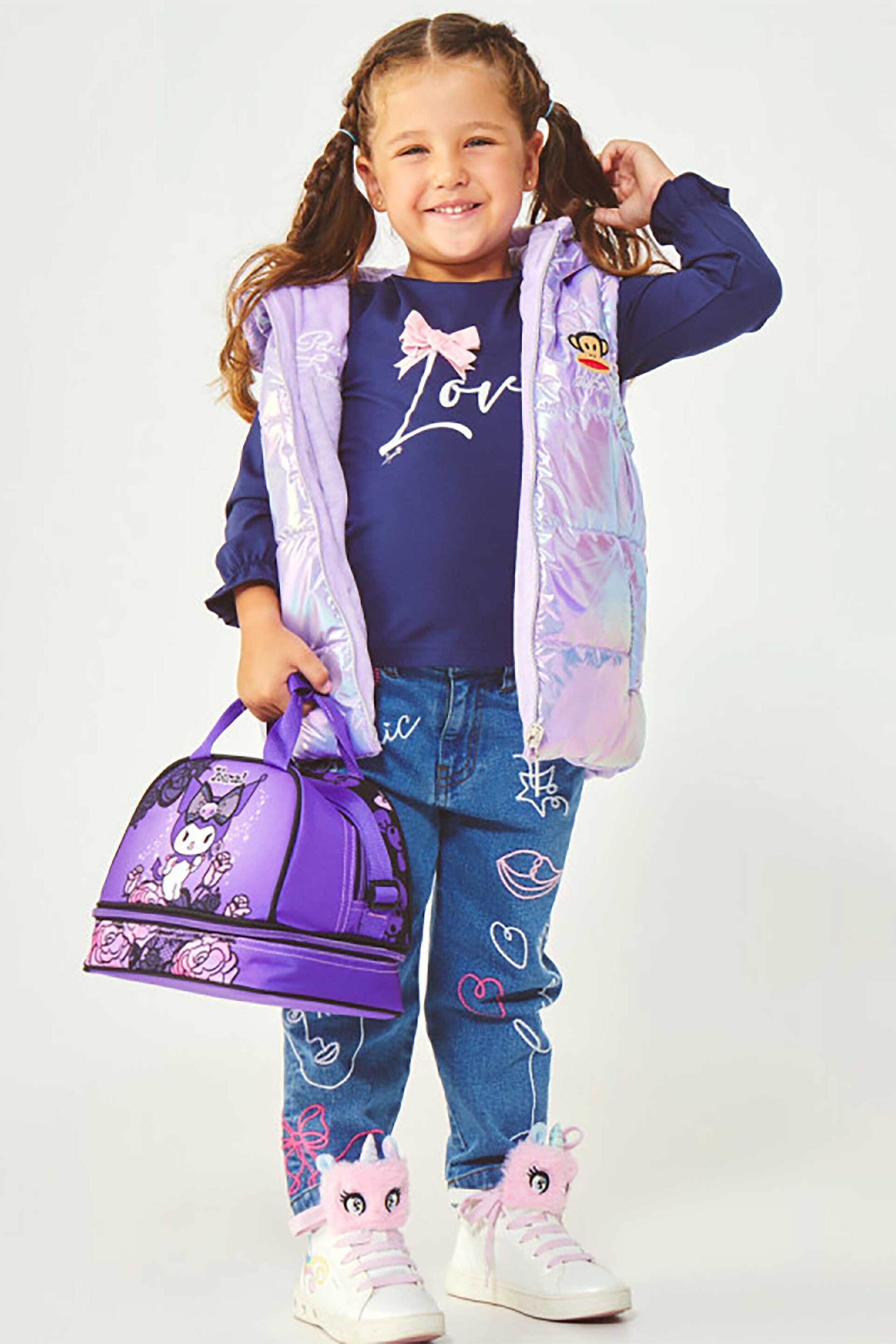 Alouette παιδικό τζιν παντελόνι με κεντήματα "True Blue" (12 μηνών - 5 ετών) - 00212405 Μπλε Σκούρο