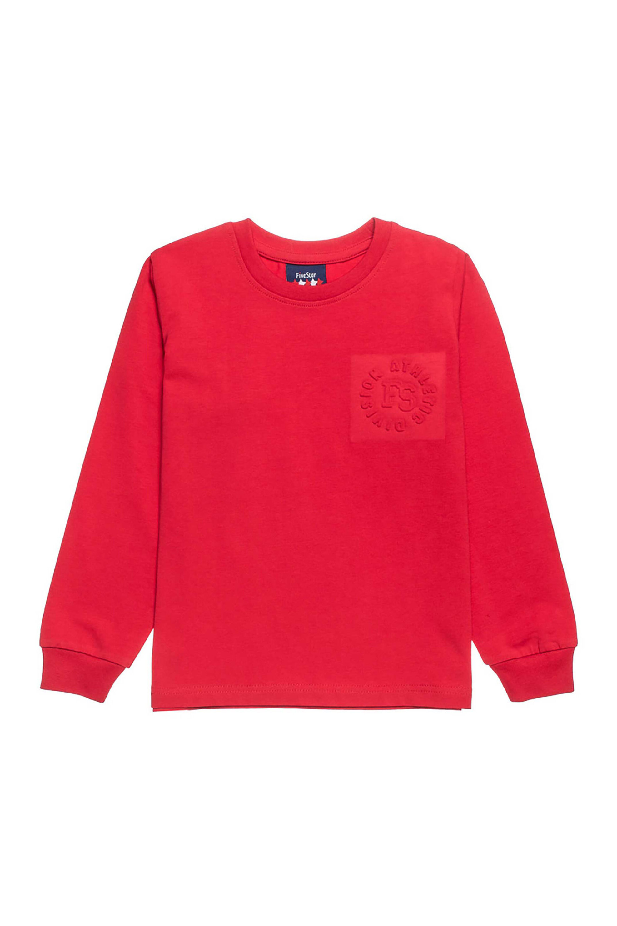 Alouette παιδική μπλούζα με ανάγλυφο σχέδιο "Five Star " (12 μηνών-5 ετών) - 00221639 Κόκκινο