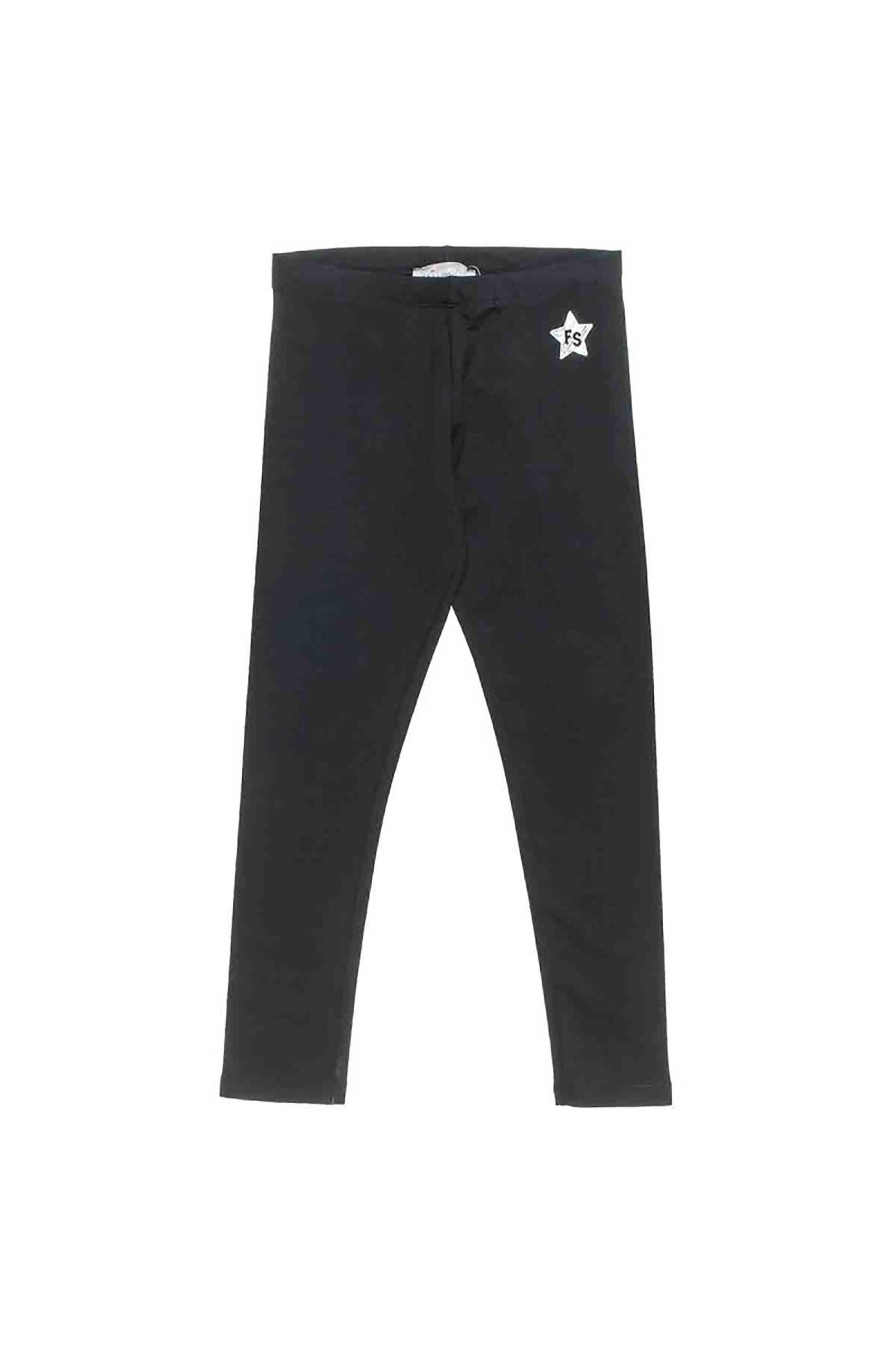 Alouette παιδικό κολάν μονόχρωμο με ελαστική μέση ''Five Star'' (6-16 ετών) - 00913583 Μαύρο