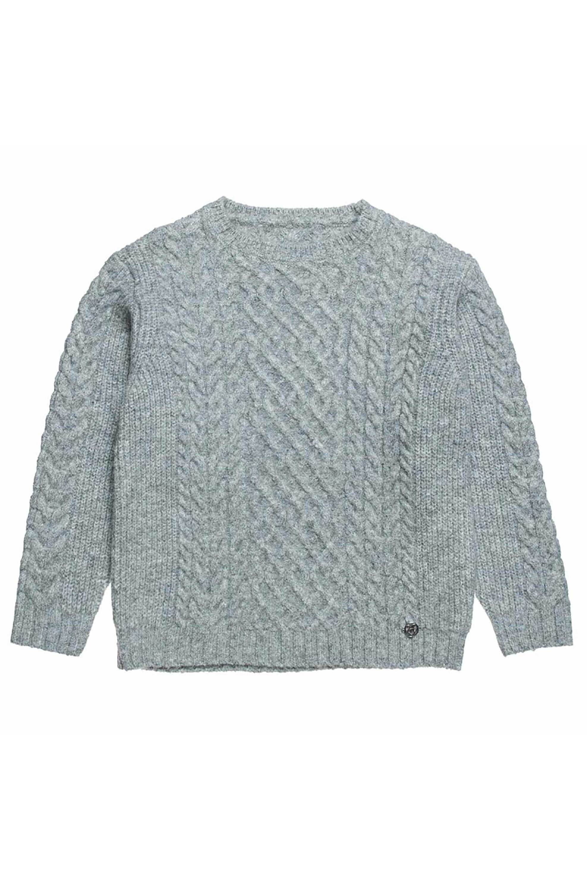 Alouette παιδικό πουλόβερ με σχέδιο πλεξούδες (6 - 16 ετών) - 00922886 Γκρι