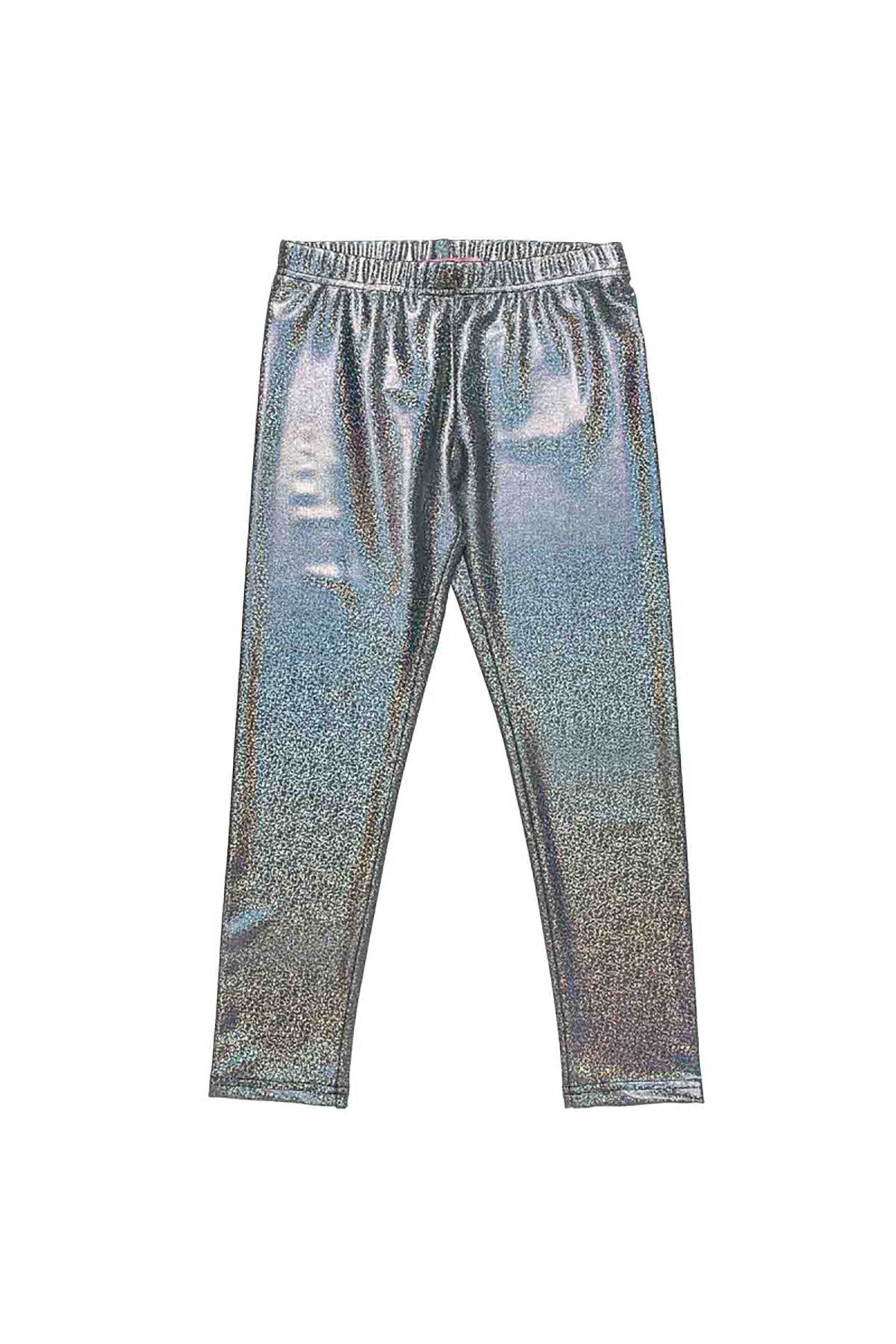 Alouette παιδικό κολάν με γυαλιστερό εφέ (6-14 ετών) - 00913598 Ασημί