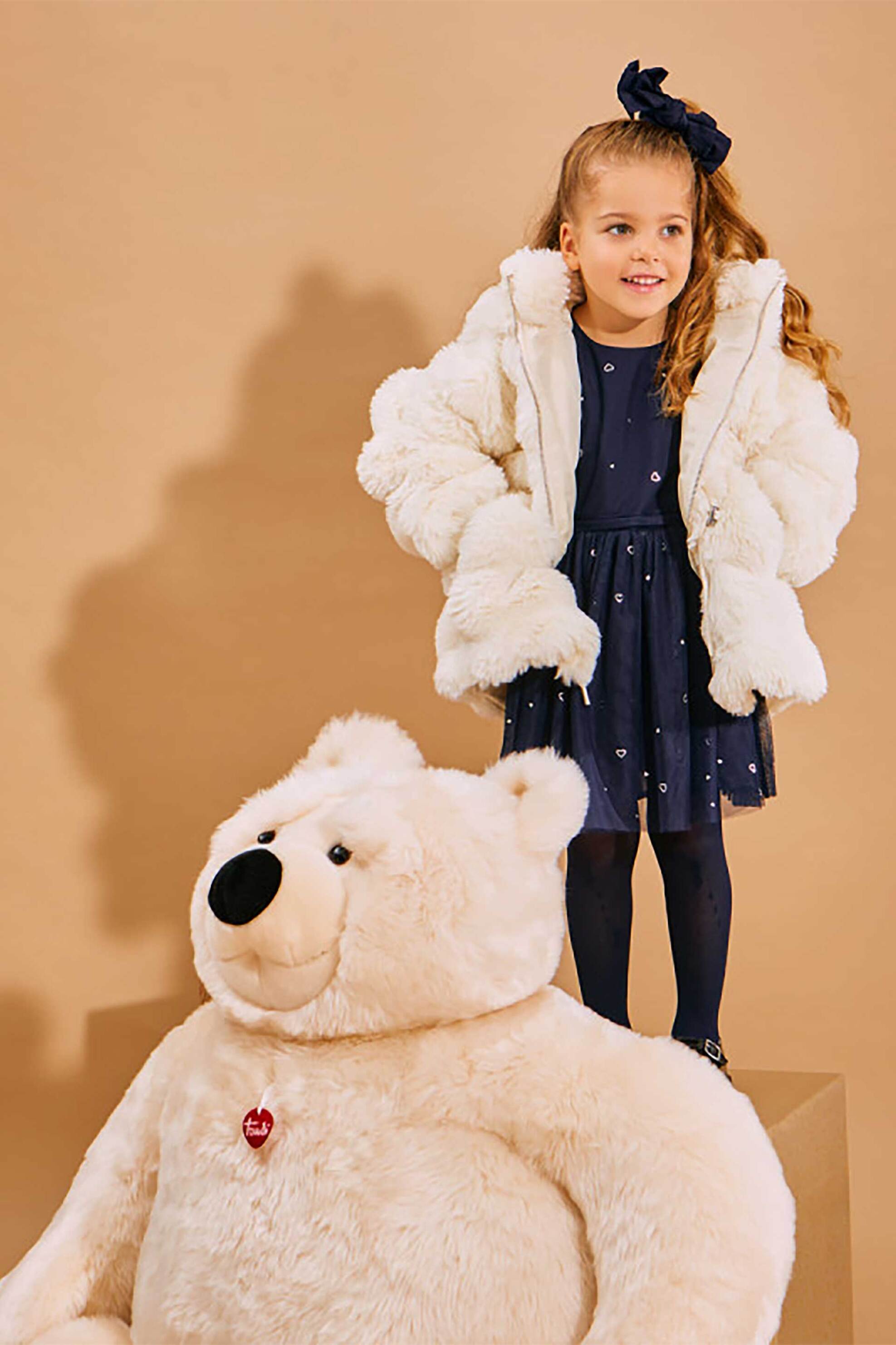 Alouette παιδικό φόρεμα με τούλι και διαφάνεια (4-12 ετών) - 00942133 Μπλε Σκούρο