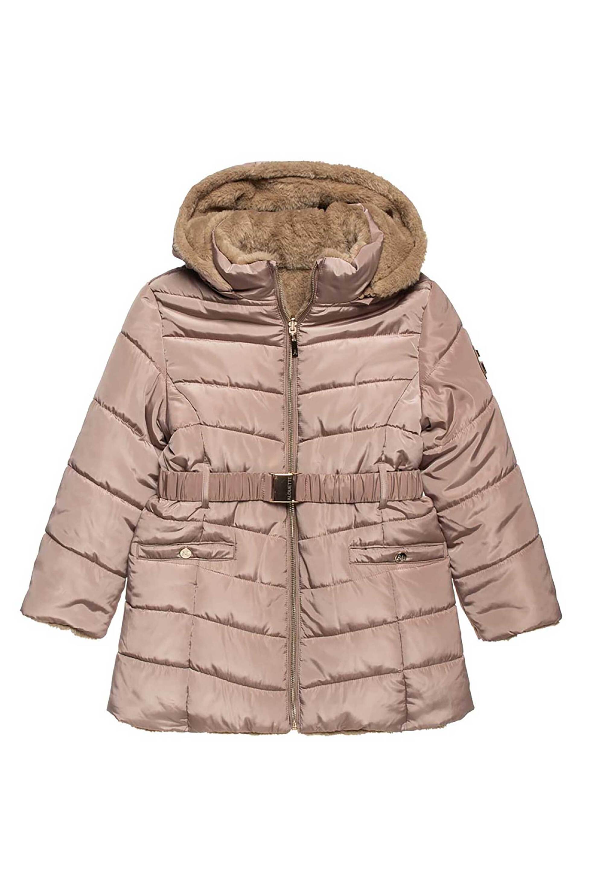 Alouette παιδικό μπουφάν με κουκούλα διπλής όψης (6-16 ετών) - 00961697 Μπεζ