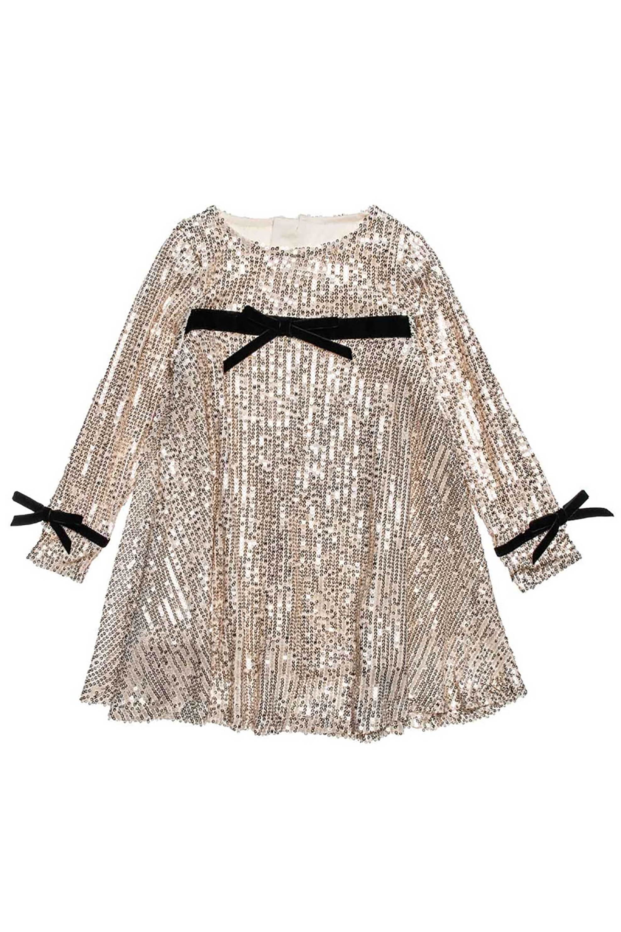 Alouette παιδικό φόρεμα με παγιέτες (18 μηνών-5 ετών) - 00241725 Χρυσό