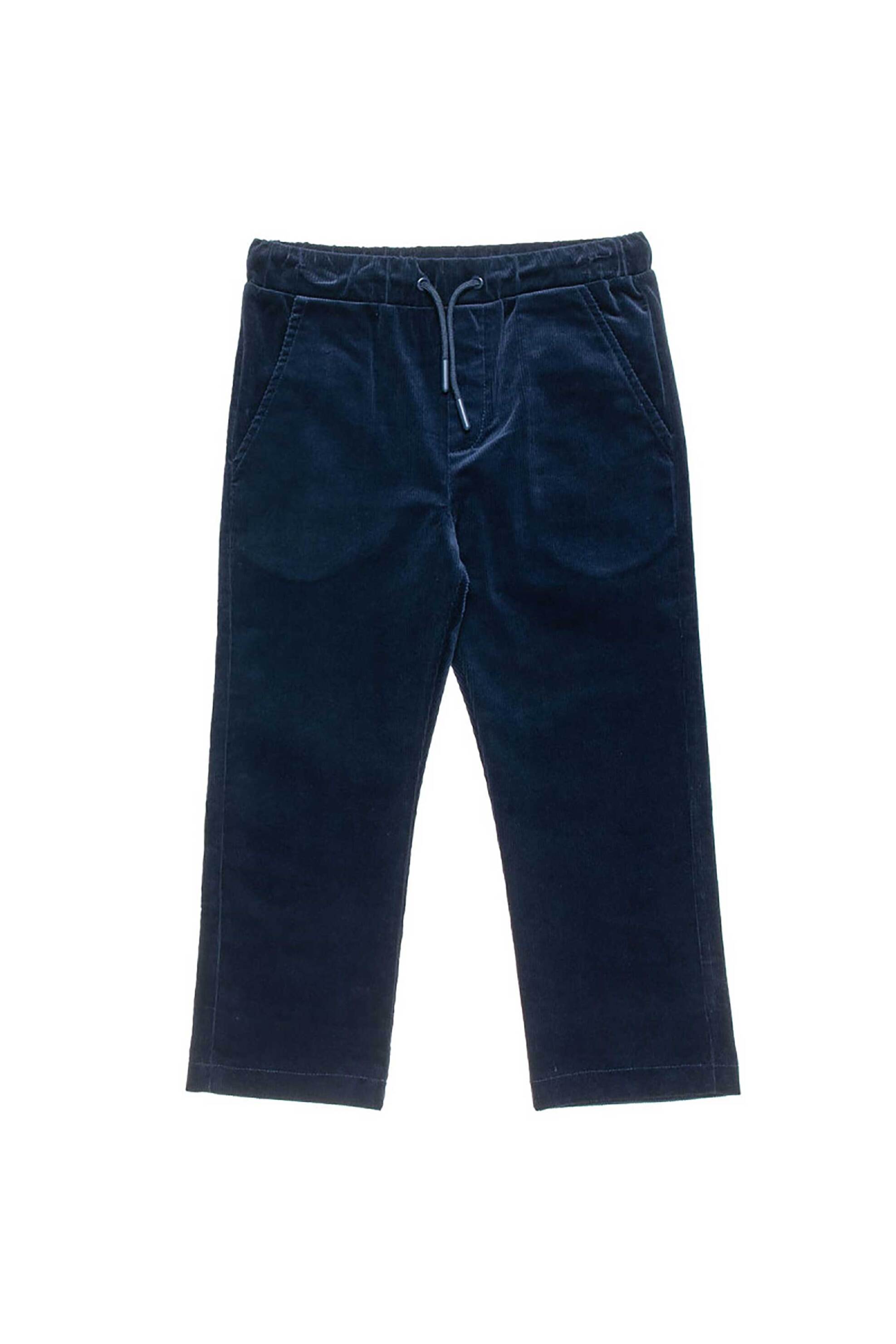 Alouette παιδικό παντελόνι κοτλέ με λάστιχο στη μέση (12 μηνών-5 ετών) - 00212399 Μπλε Σκούρο