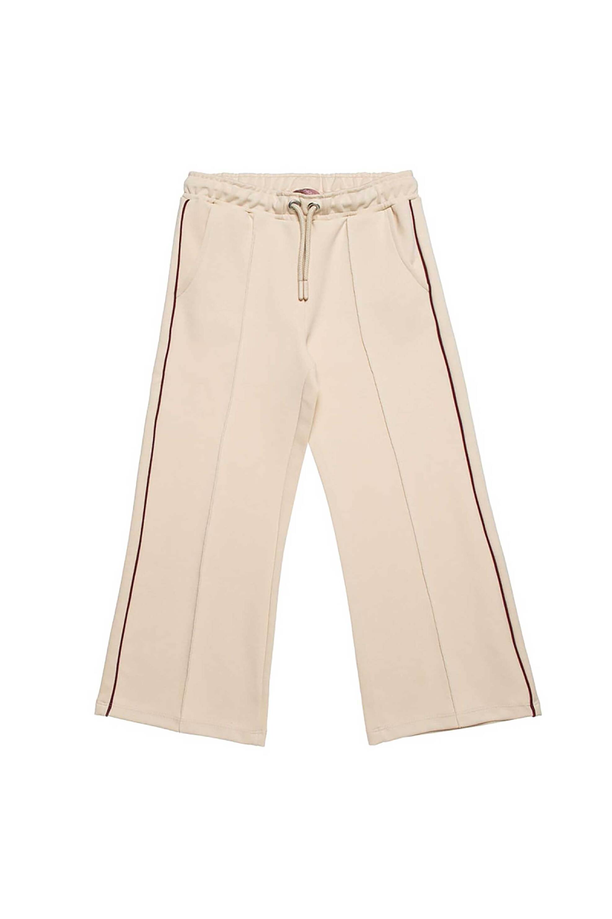 Alouette παιδικό παντελόνι φόρμας με τσέπες Wide Leg (6-14 ετών) - 00913577 Μπεζ