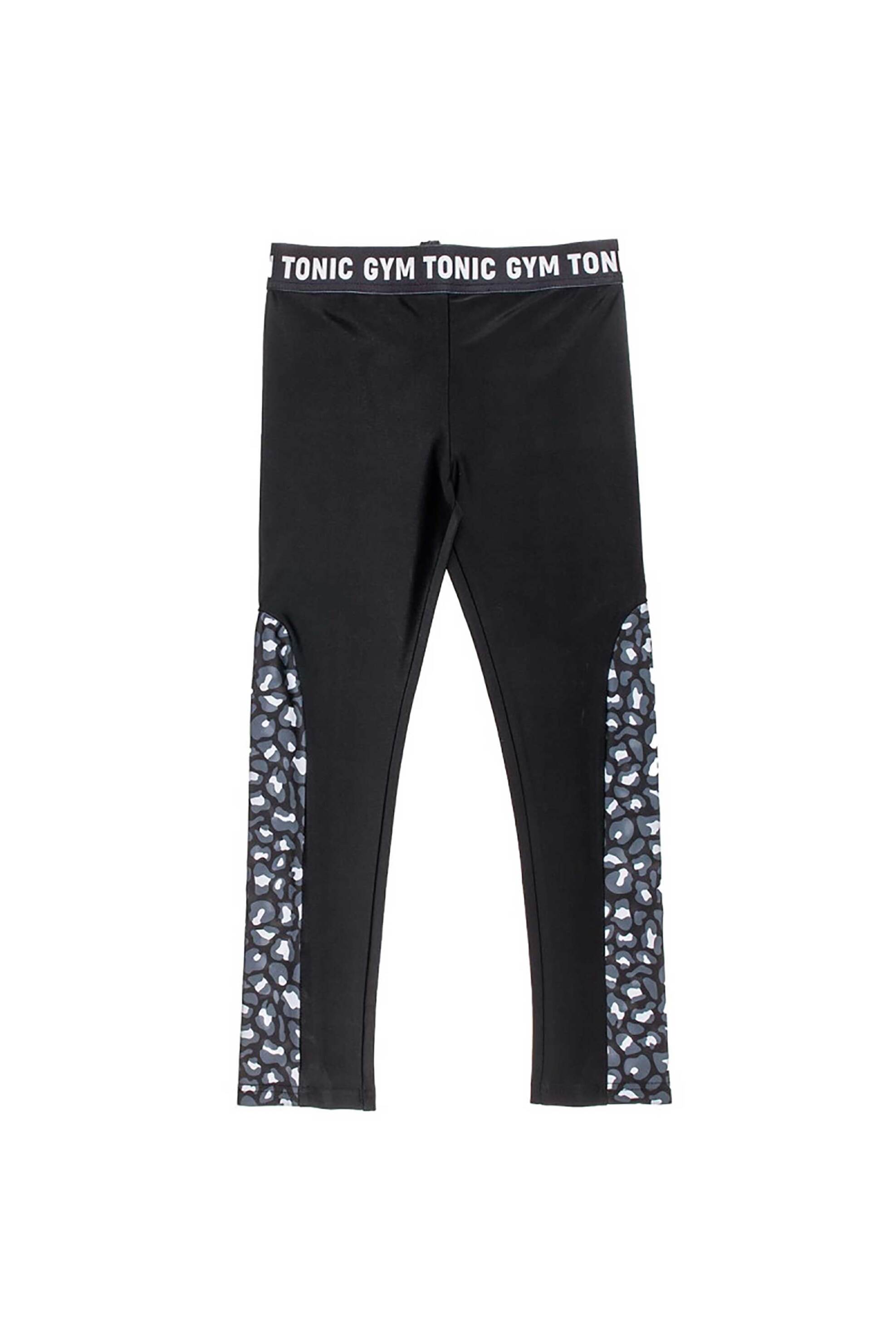 Alouette παιδικό κολάν με ανάγλυφο τύπωμα "Gym Tonic" (6-16 ετών) - 00913605 Μαύρο