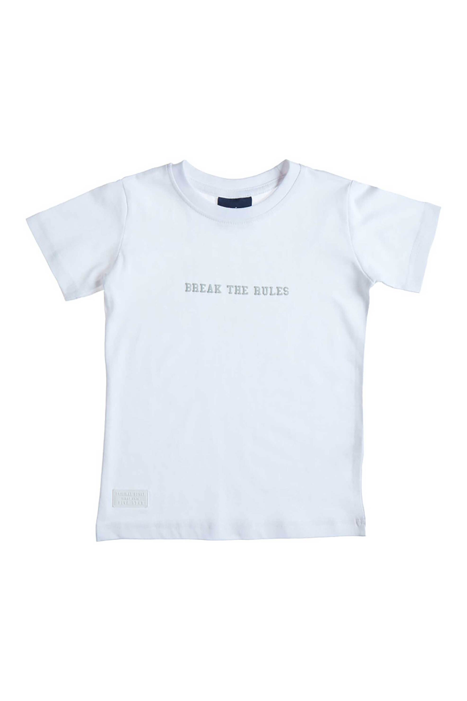 Alouette παιδική μπλούζα με ανάγλυφο σχέδιο "Five Star" (12 μηνών-5 ετών) - 00251604 Λευκό