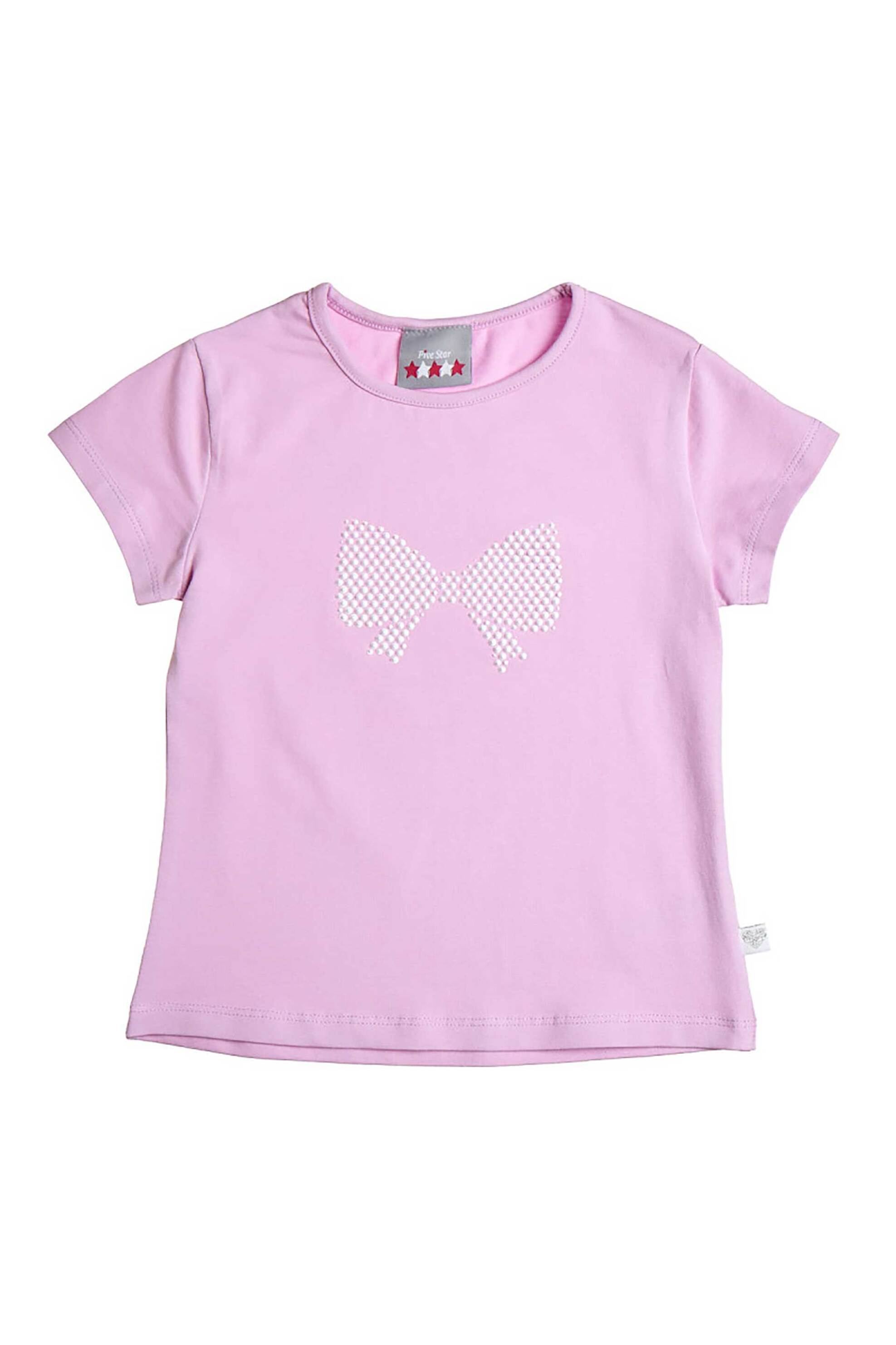 Alouette παιδική μπλούζα με ανάγλυφο σχέδιο "Five Star" (12 μηνών-5 ετών) - 00251629 Λιλά