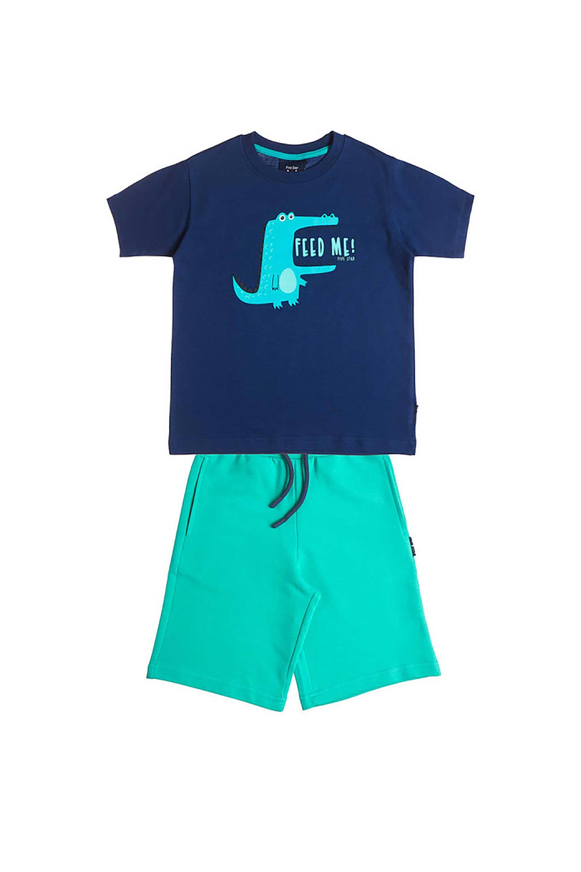 Alouette σετ παιδική μπλούζα και βερμούδα "Five Star" (2 τεμάχια) - 00270774 Μπλε Σκούρο