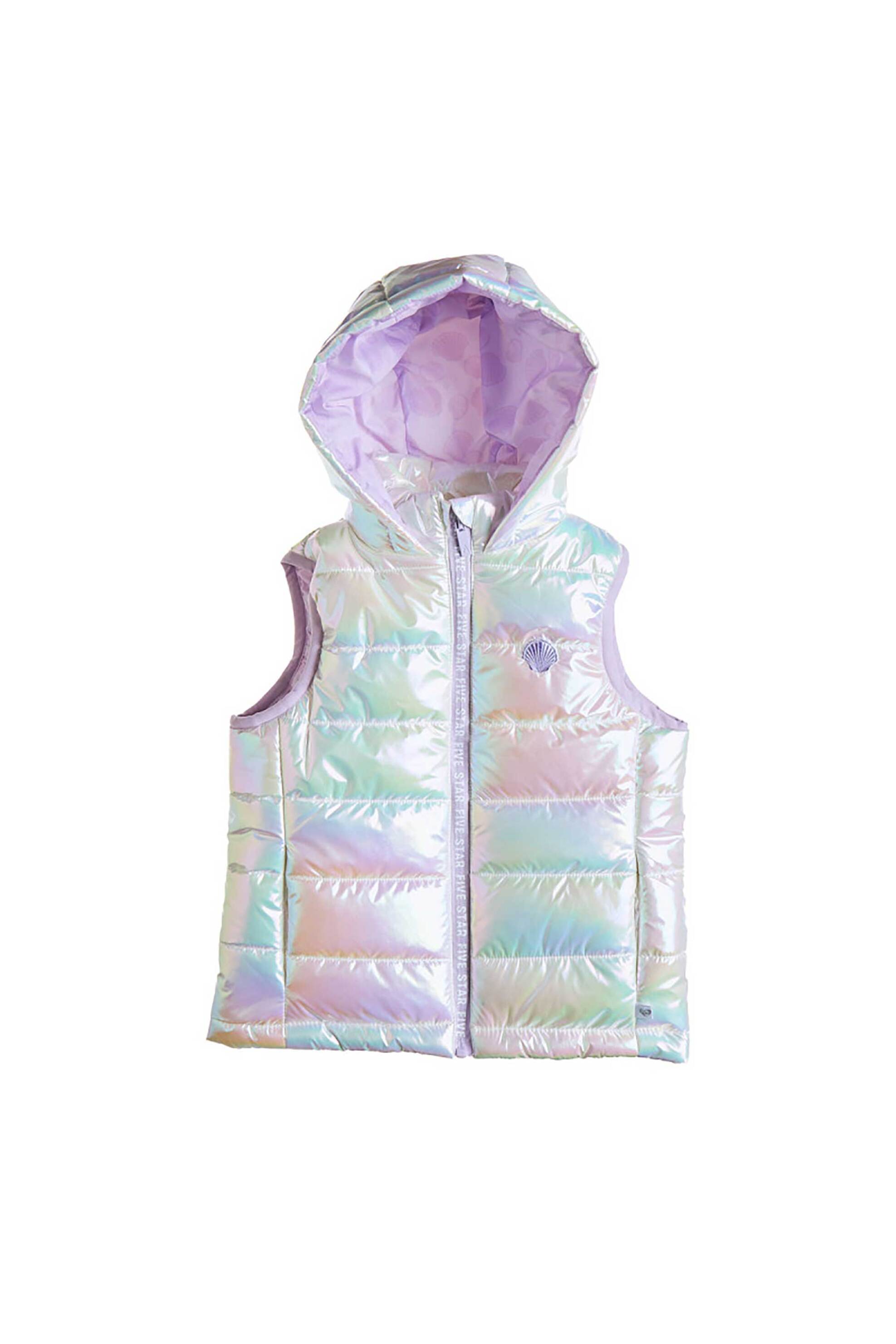 Alouette παιδικό γιλέκο μπουφάν με ιριδίζον όψη "Five Star" (12 μηνών-5 ετών) - 00251609 Μπεζ