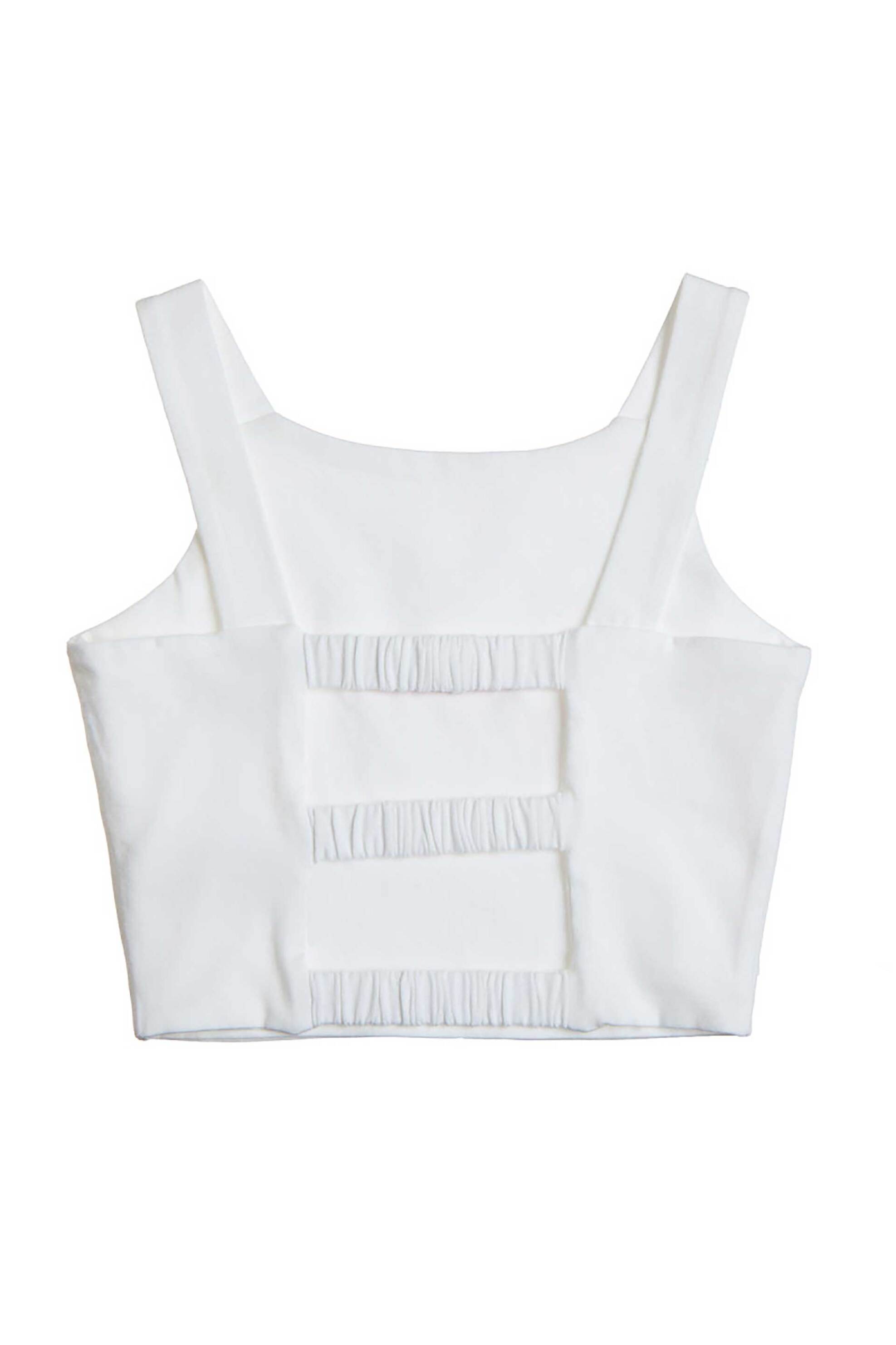 Alouette παιδικό σετ crop top με τούλινη φούστα και κορδέλα (3 τεμάχια) - 00270799 Μπεζ φωτογραφία