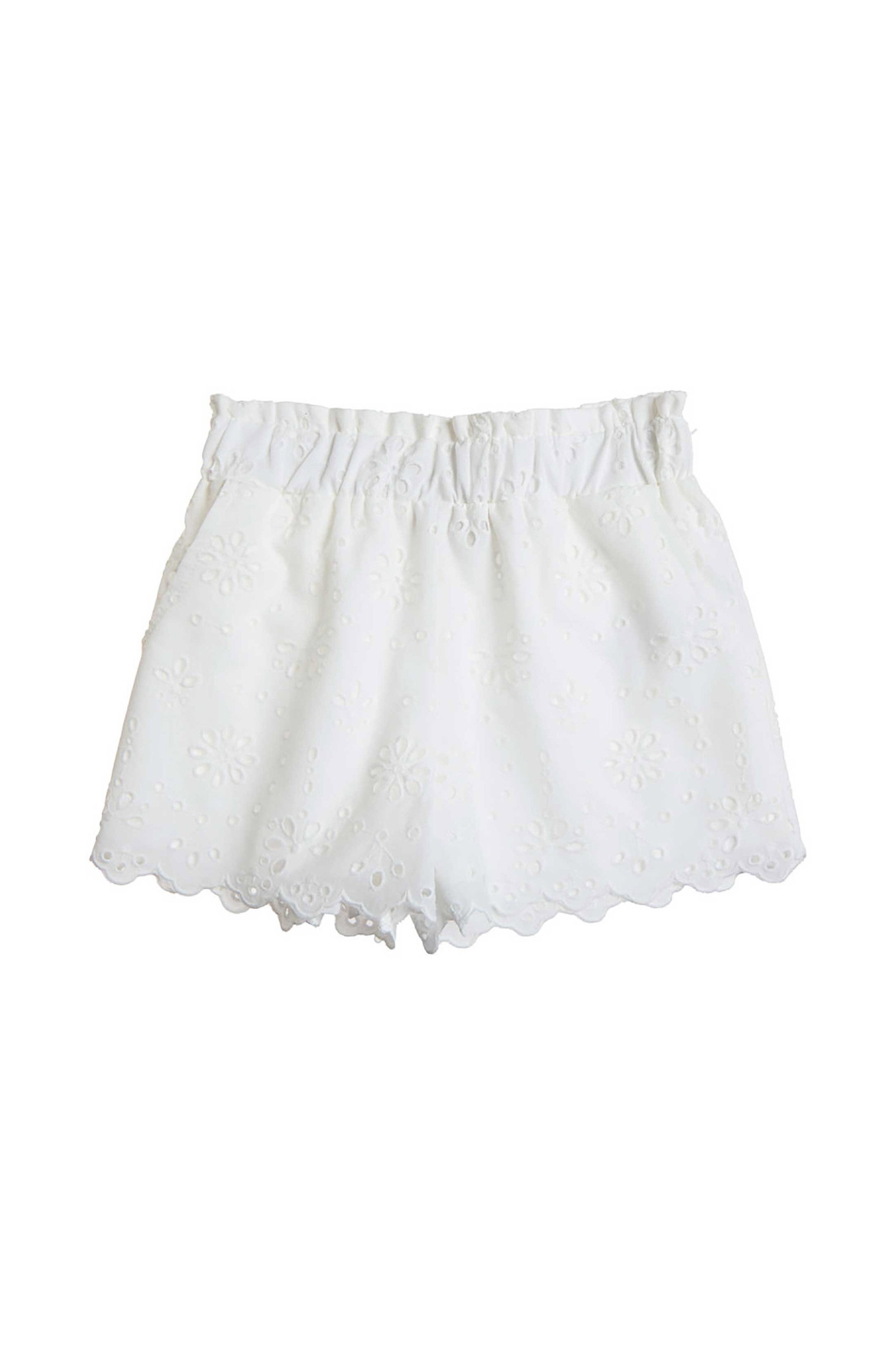 Alouette παιδικό σετ φόρεμα, σορτς και κορδέλα με διάτρητα κεντήματα (3 τεμάχια) - 00270800 Λευκό φωτογραφία