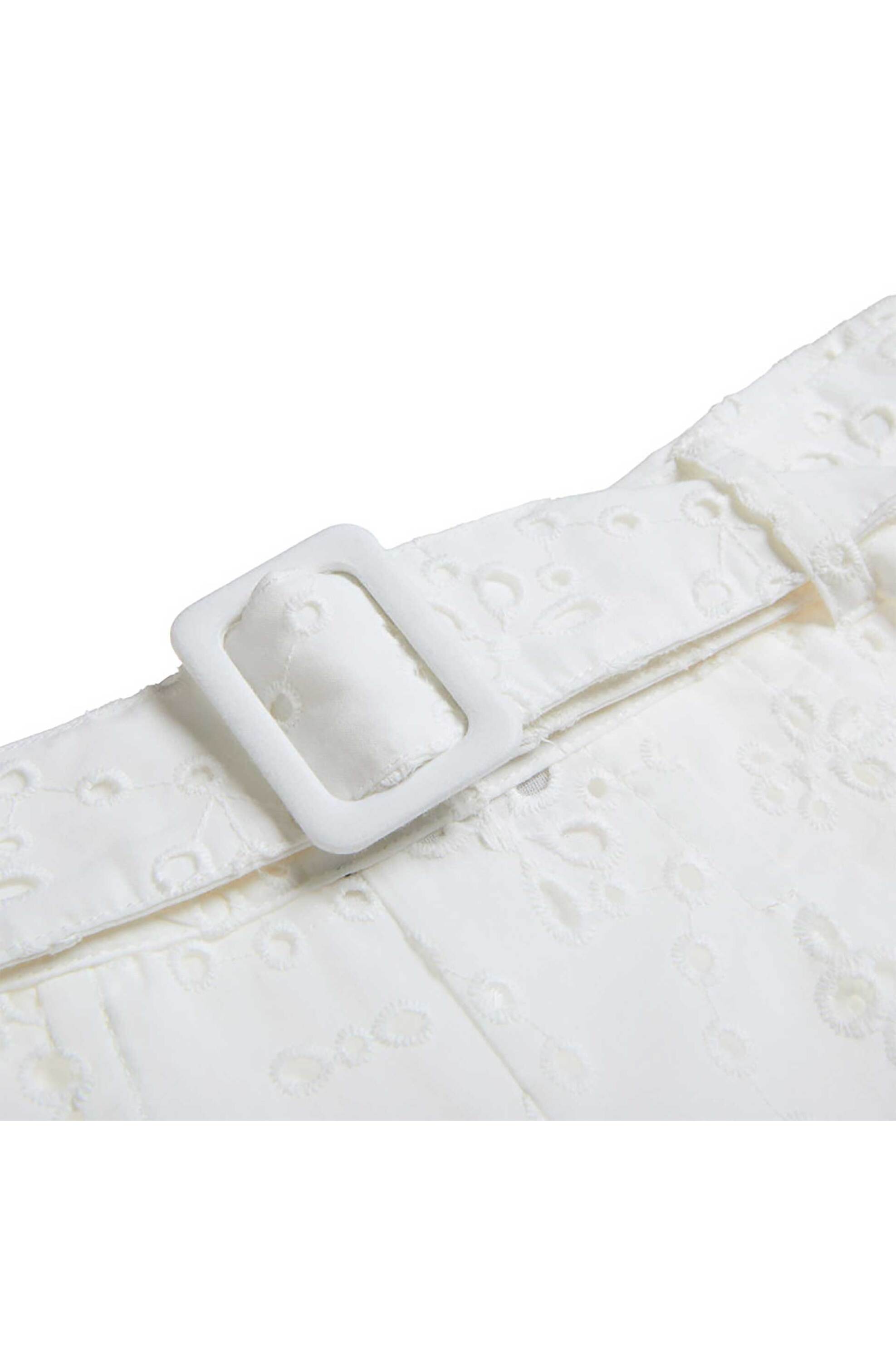 Alouette παιδικό παντελόνι με διάτρητα κεντήματα (6-14 ετών) - 00913652 Λευκό φωτογραφία