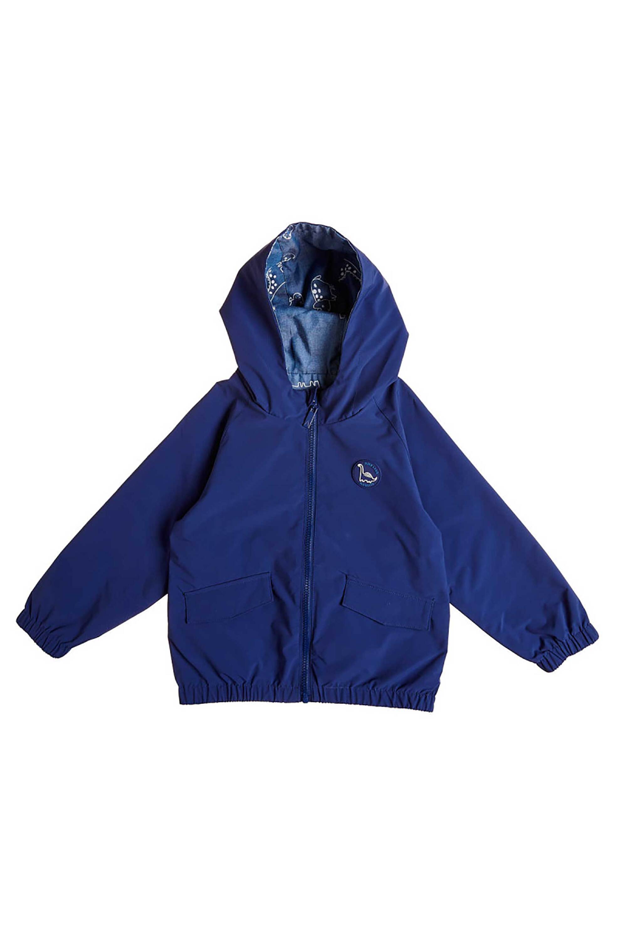 Alouette παιδικό μπουφάν διπλής όψης με σχέδιο δεινόσαυρο (6 μηνών-5 ετών) - 00261269 Μπλε Σκούρο