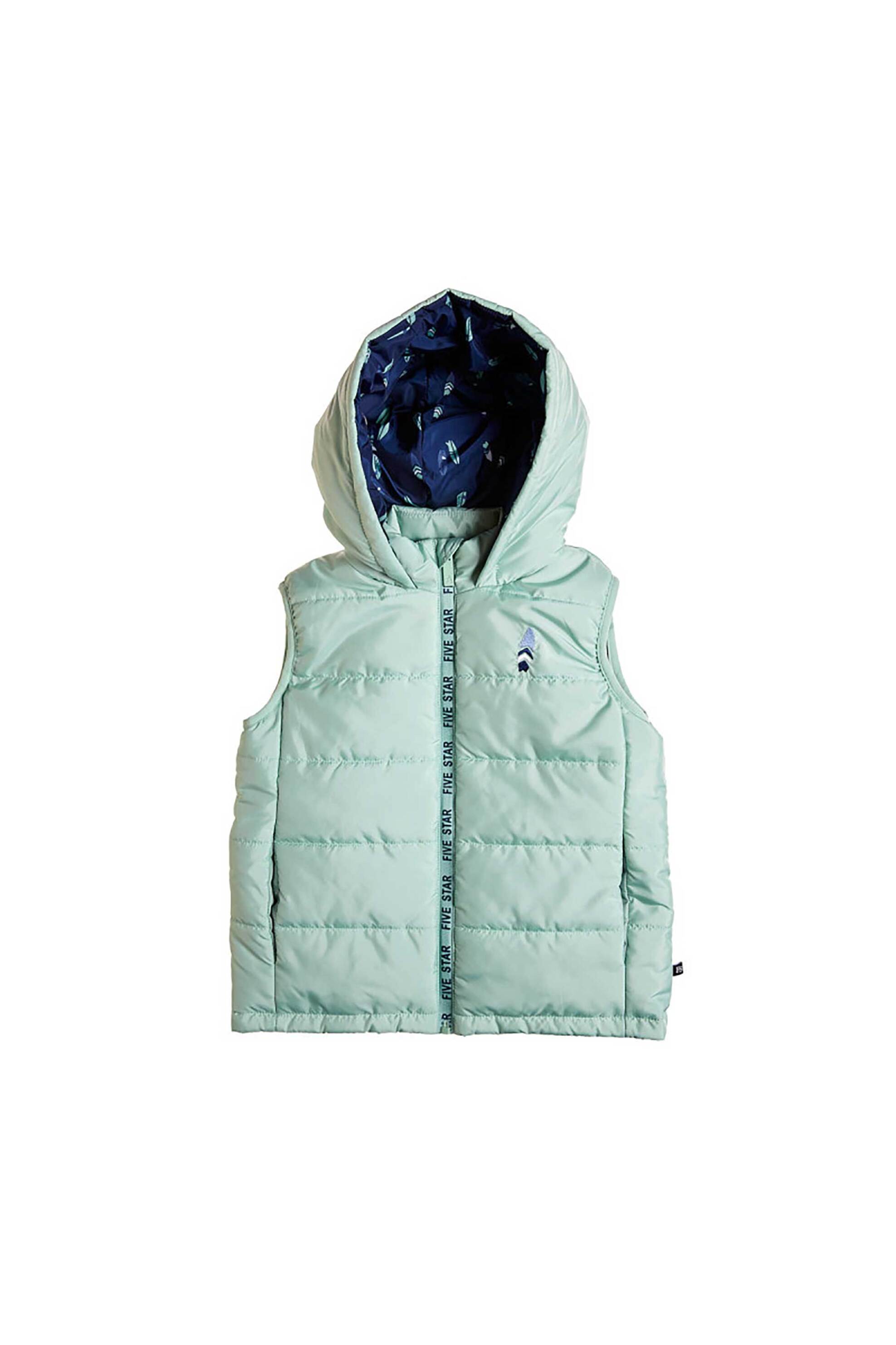 Alouette παιδικό γιλέκο μπουφάν με κέντημα "Five Star" (12 μηνών-5 ετών) - 00251608 Πράσινο Μέντας