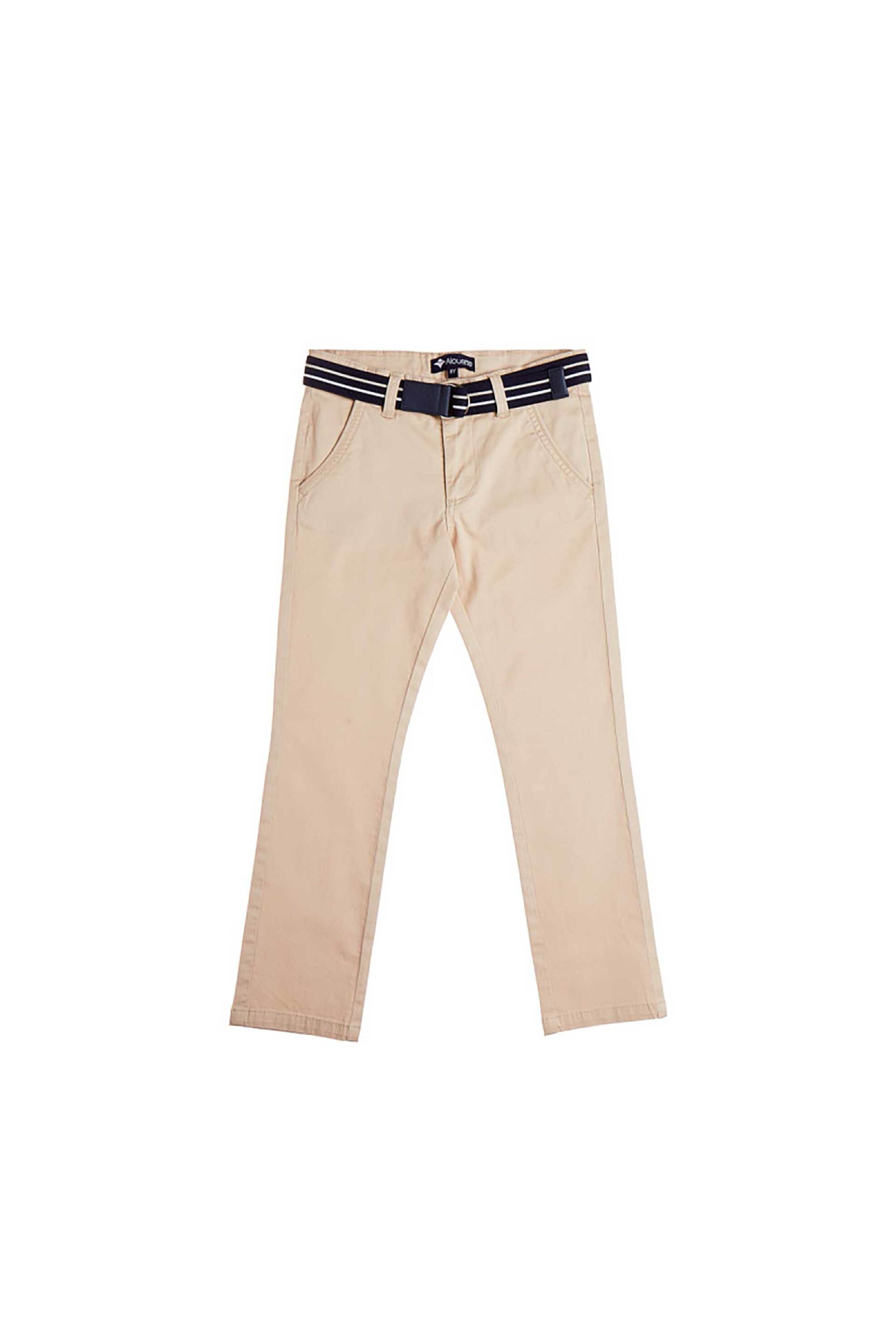 ALOUETTE Alouette παιδικό παντελόνι chino με ζώνη (6-16 ετών) - 00913647 Μπεζ