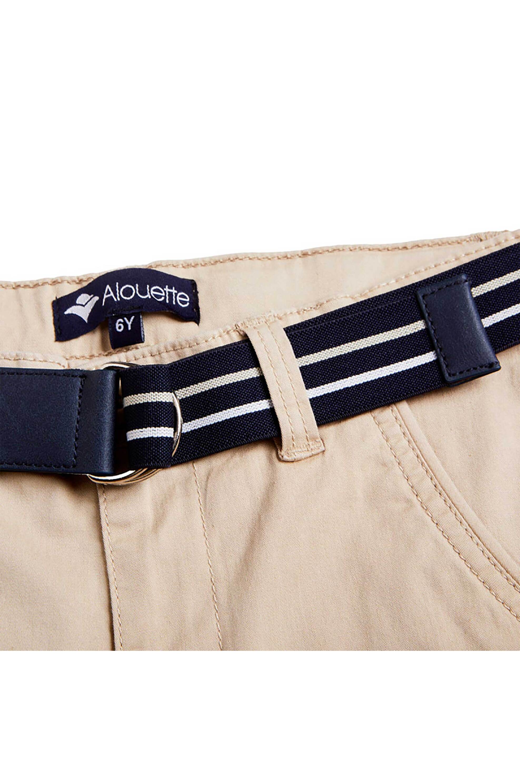 Alouette παιδικό παντελόνι chino με ζώνη (6-16 ετών) - 00913647 Μπεζ φωτογραφία