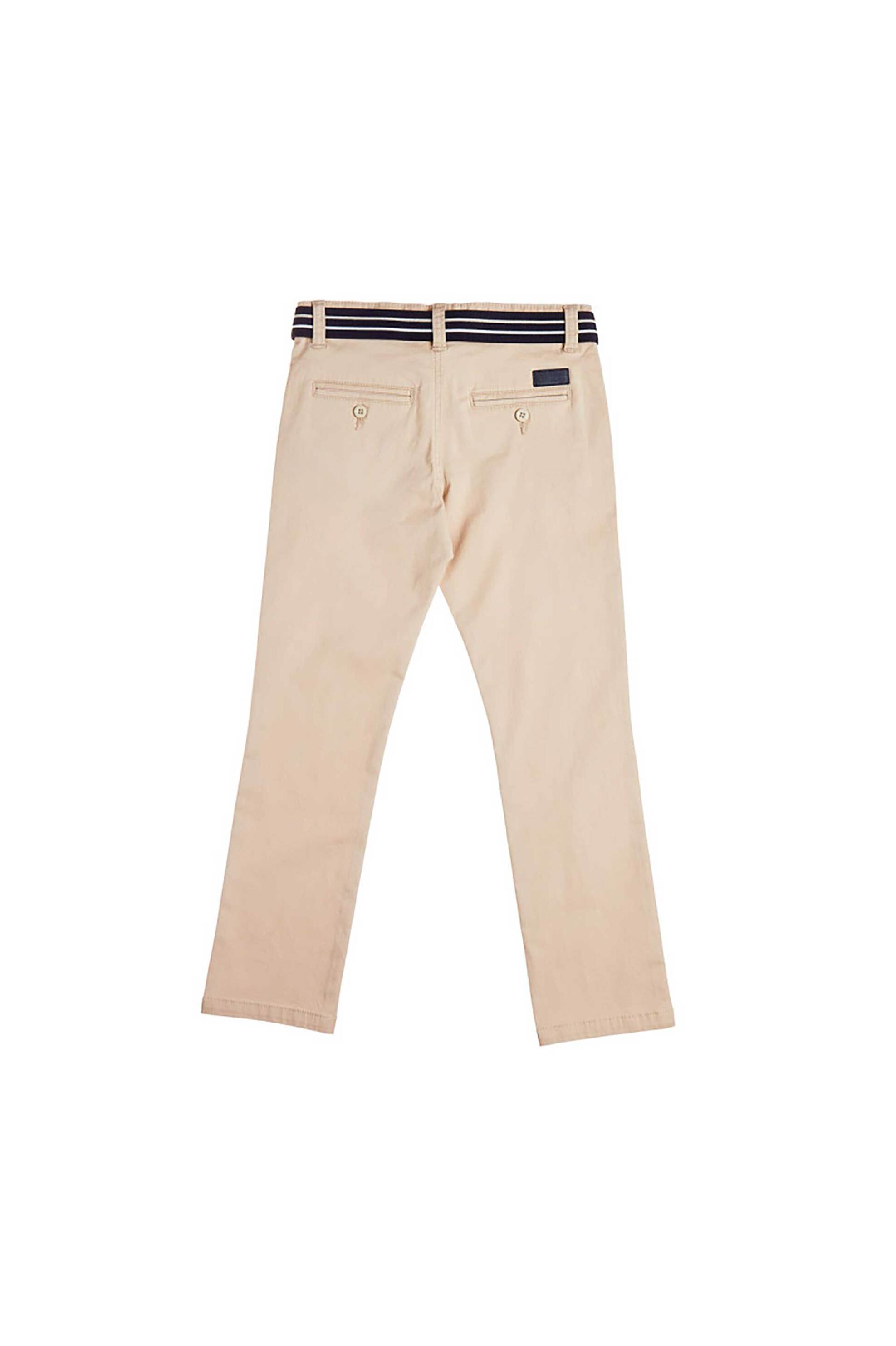 Alouette παιδικό παντελόνι chino με ζώνη (6-16 ετών) - 00913647 Μπεζ φωτογραφία