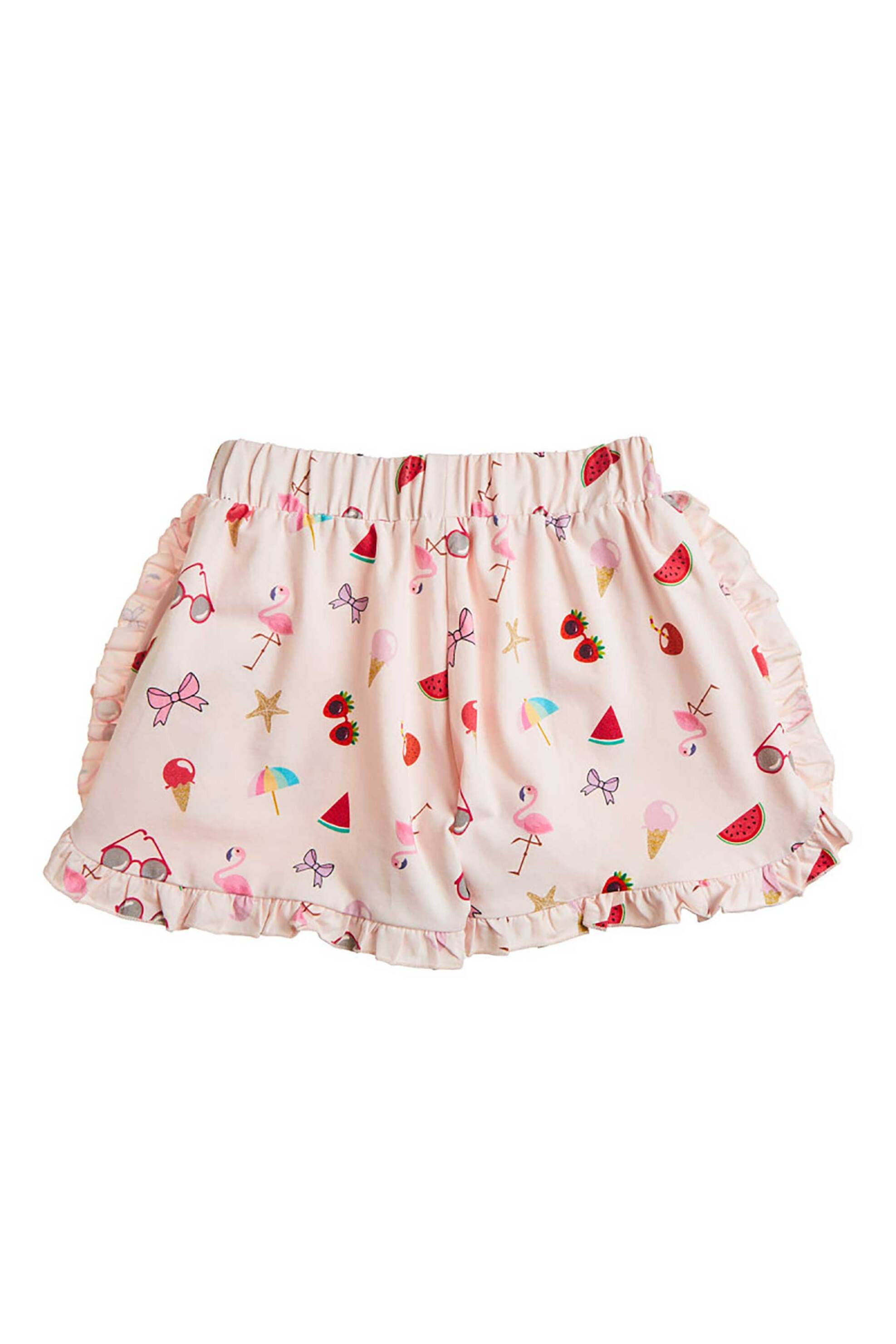 Alouette Παιδικό Σετ Μπλούζα Σορτς Και Scrunchie (3 Τεμάχια) - 00270796 Λευκό