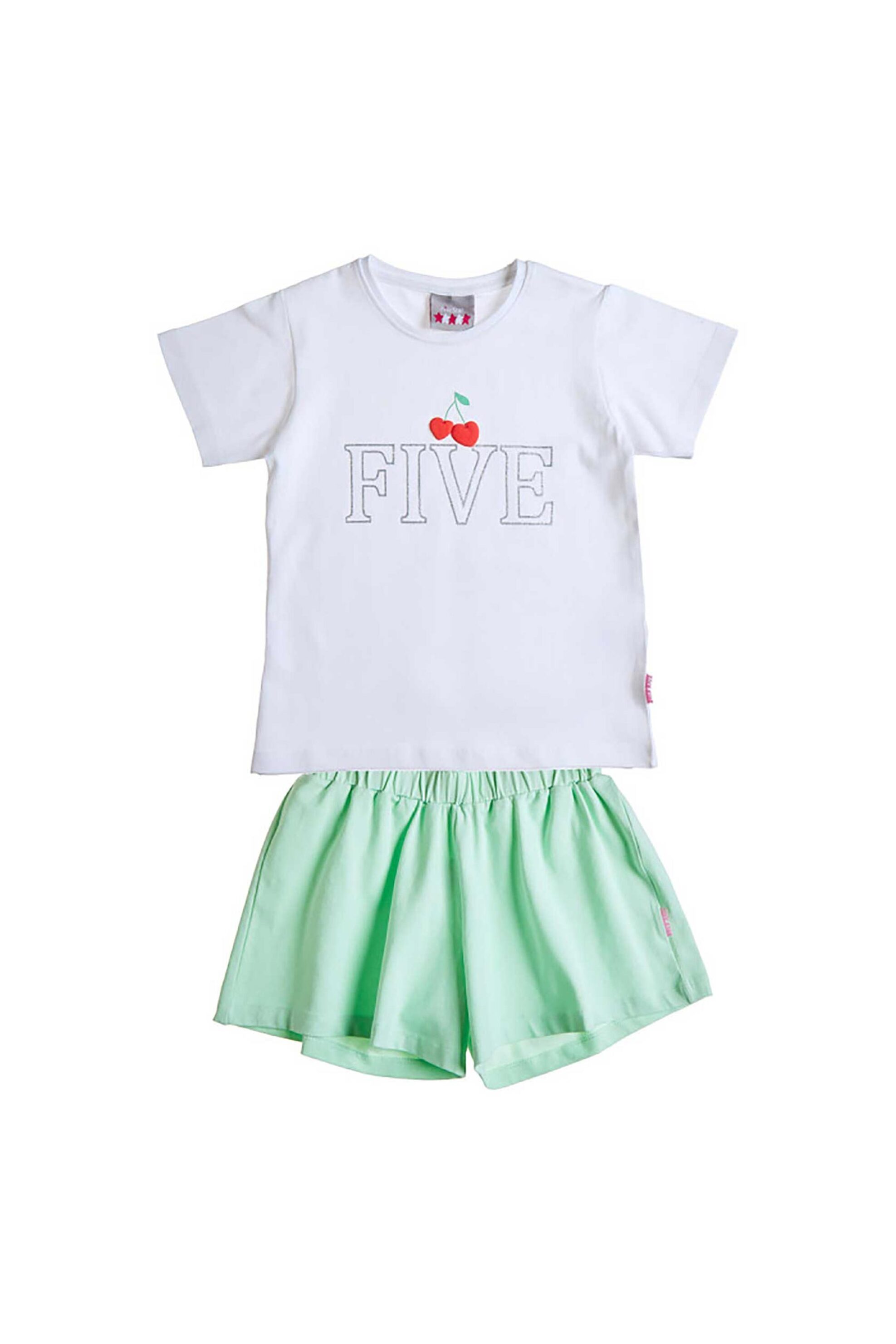 Alouette σετ παιδική μπλούζα και σορτς "Five Star" (3 τεμάχια) - 00970671 Λευκό φωτογραφία