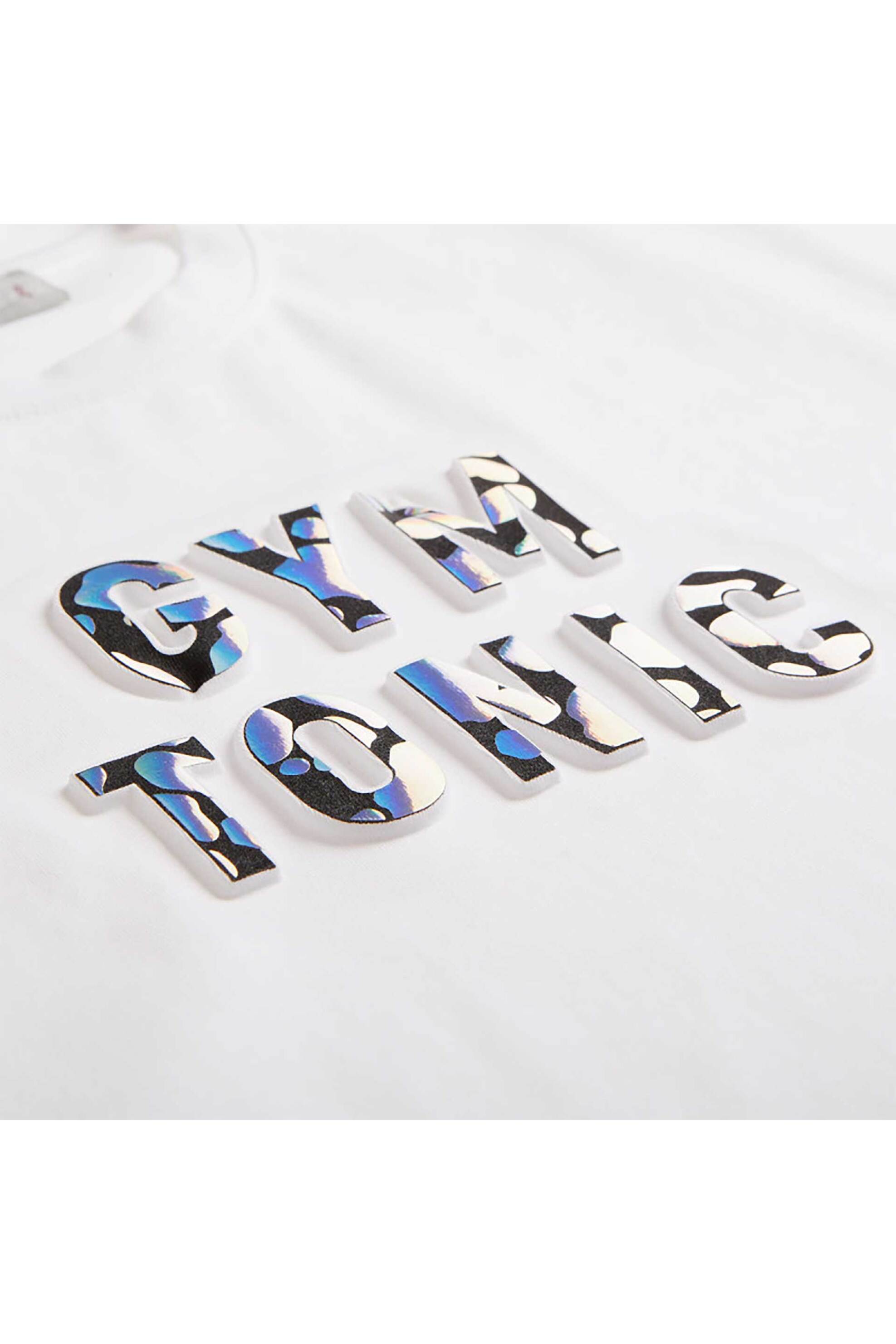 Alouette παιδική μπλούζα με ανάγλυφο τύπωμα "Gym Tonic" (6-16 ετών) - 00953021 Λευκό φωτογραφία