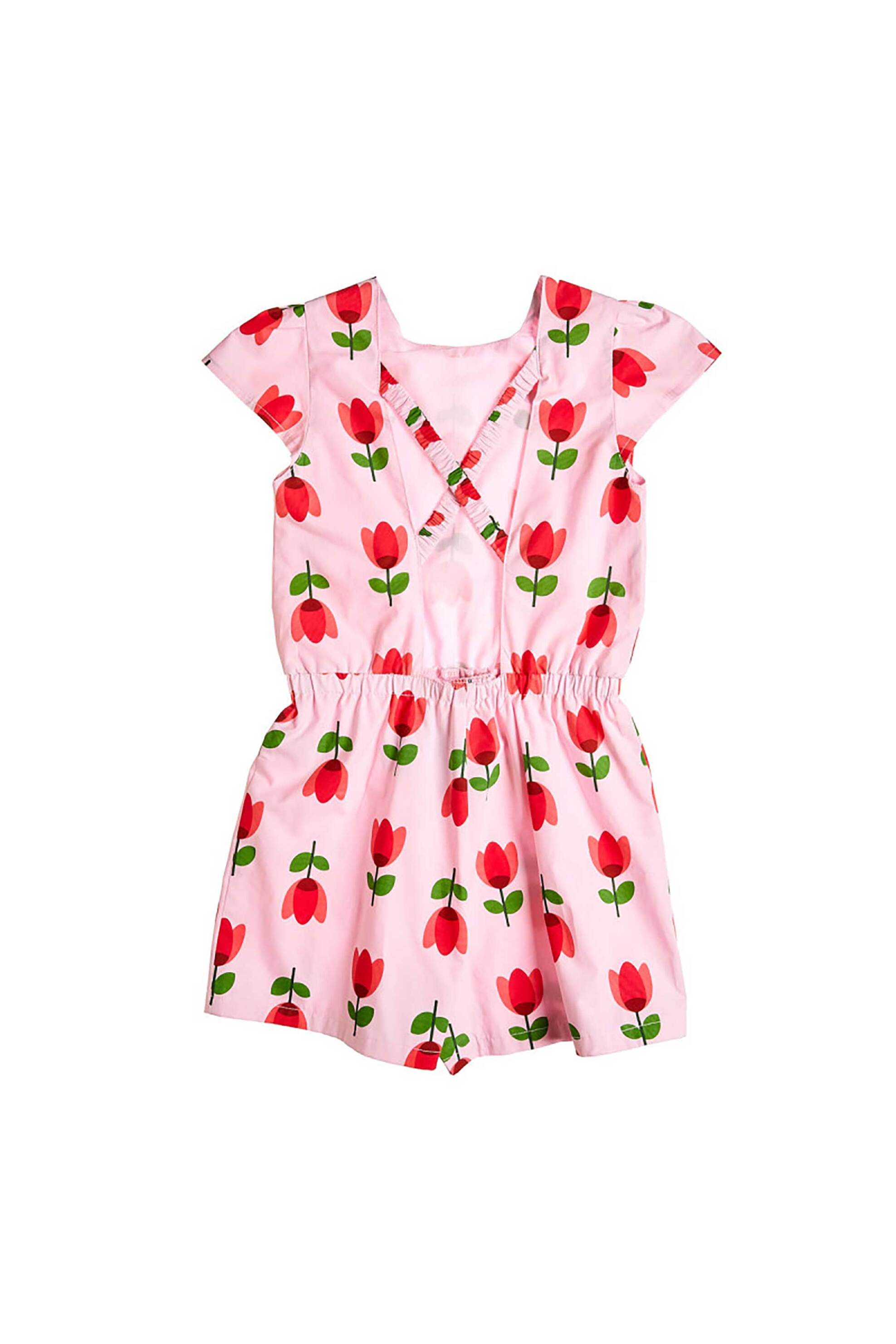 Alouette παιδική ολόσωμη φόρμα σορτς με ανοιχτή πλάτη (6 -12 ετών) - 00913650 Ροζ φωτογραφία