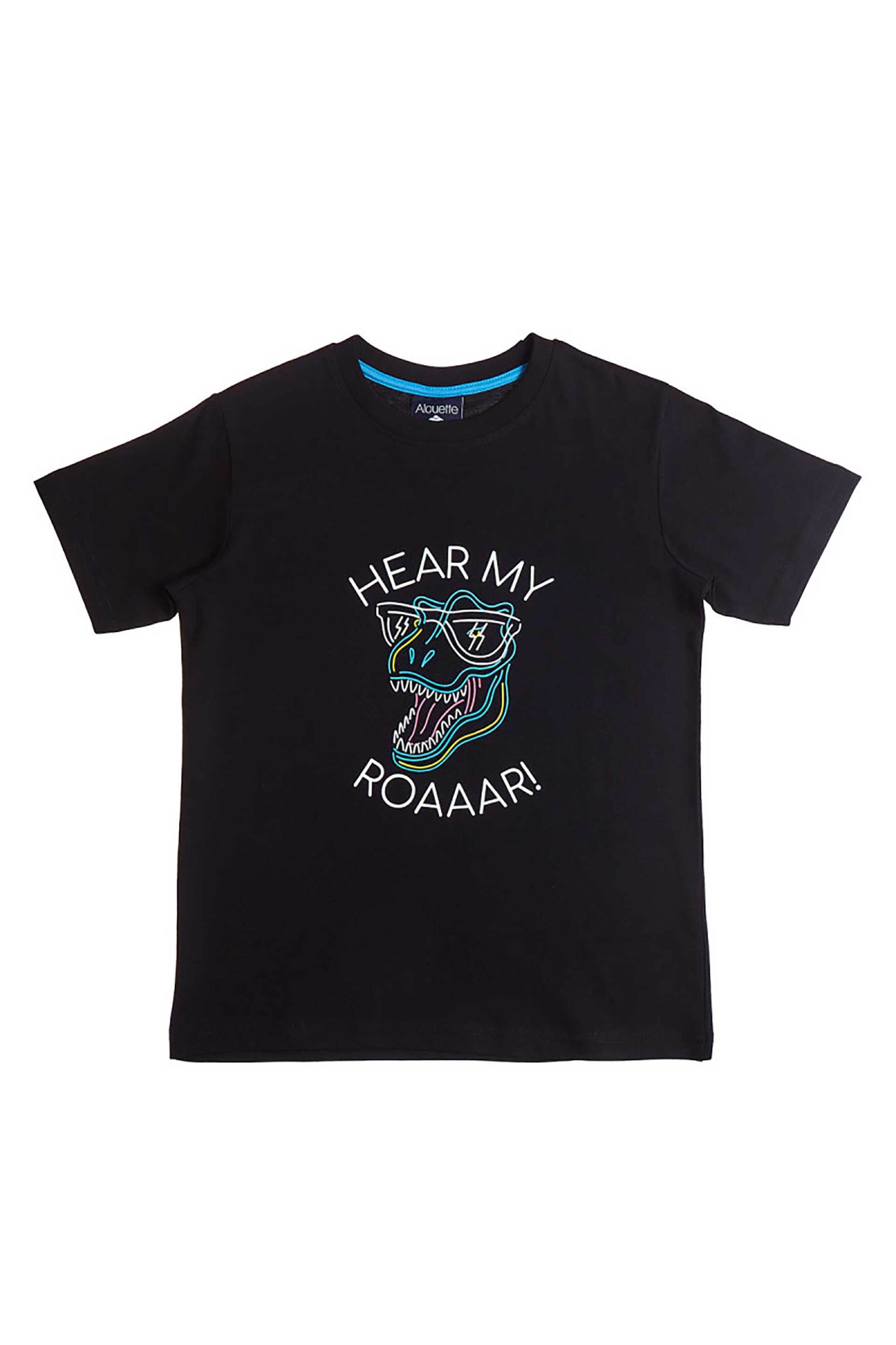 Alouette παιδική μπλούζα με τύπωμα (6-16 ετών) - 00952987 Μαύρο