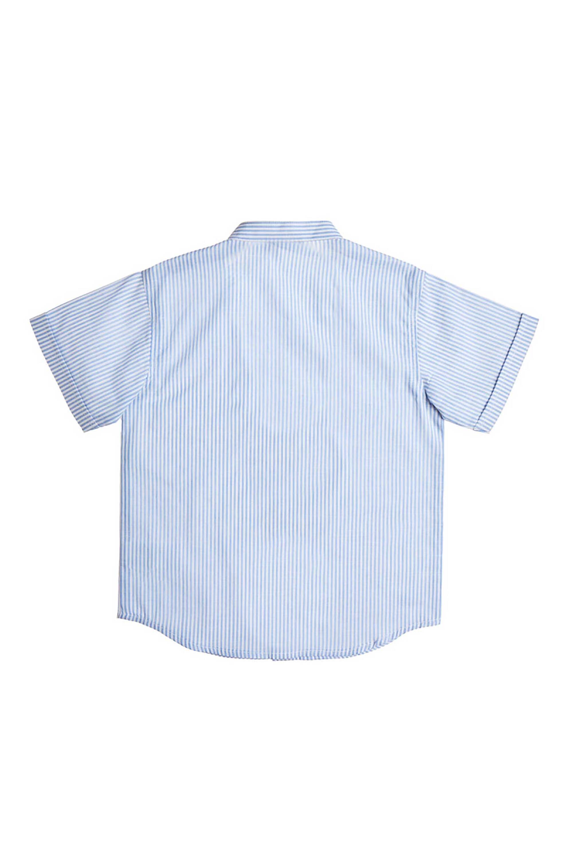 Alouette παιδικό πουκάμισο με ριγέ σχέδιο και μάο γιακά (6-14 ετών) - 00953012 Μπλε φωτογραφία