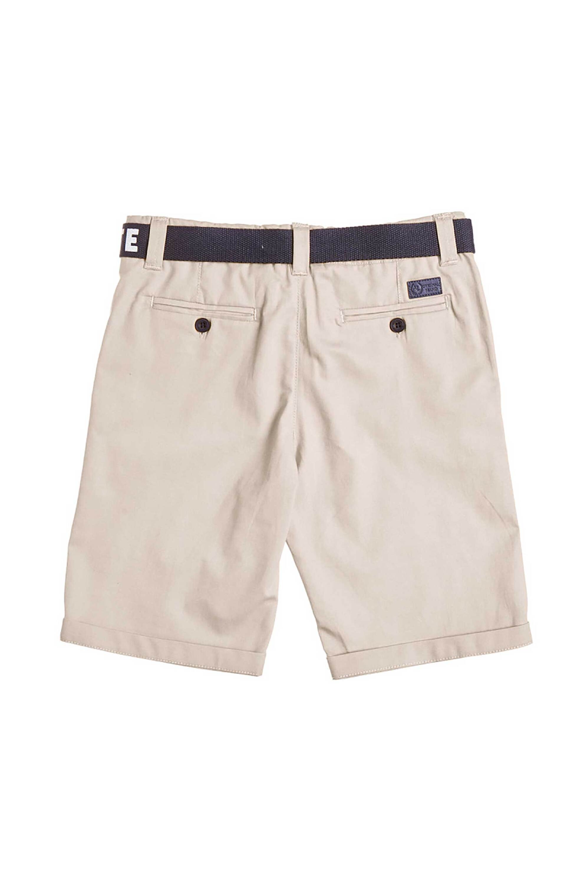 Alouette παιδική βερμούδα chino με ζώνη (12 μηνών-5 ετών) - 00212441 Μπεζ φωτογραφία