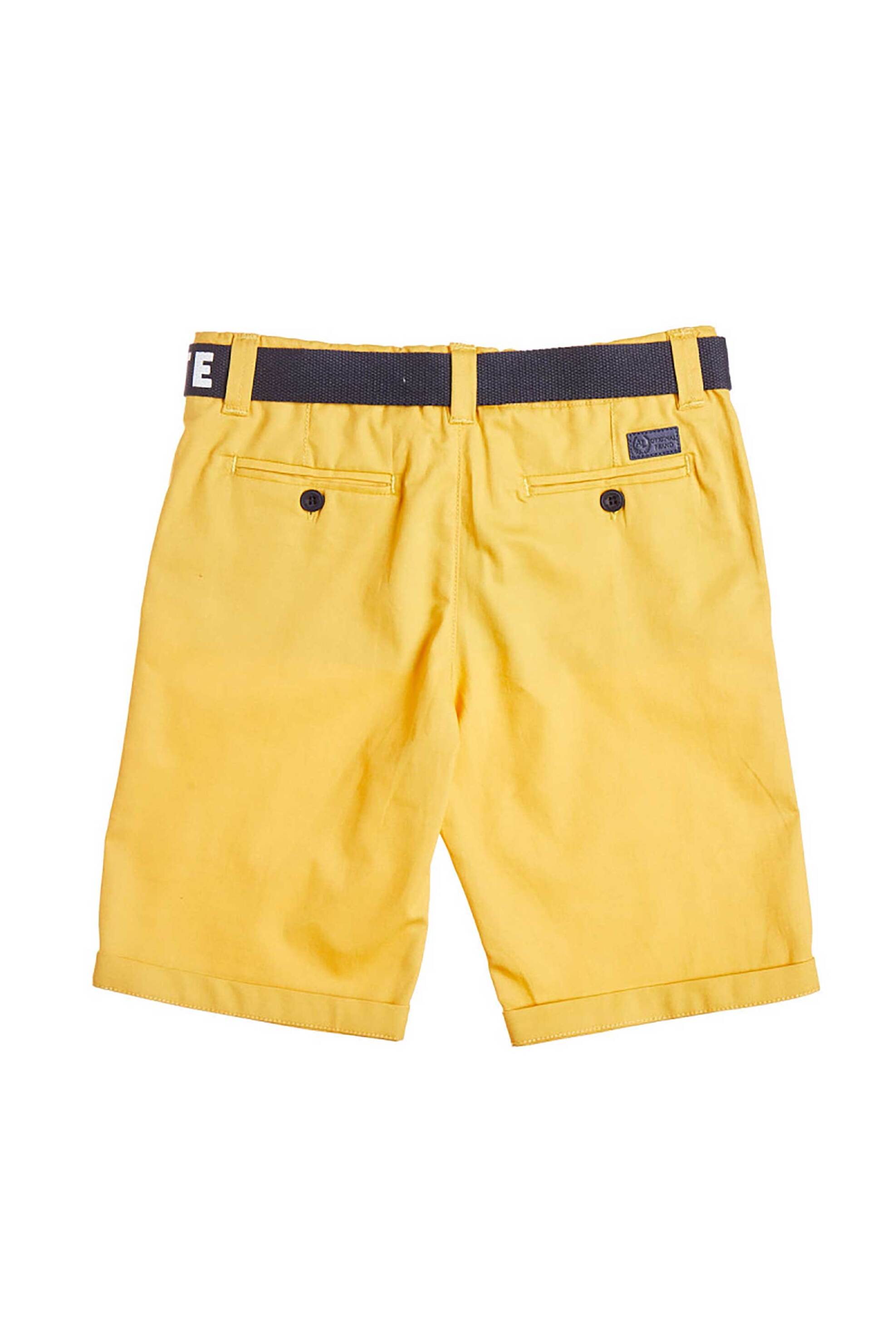 Alouette παιδική βερμούδα chino με ζώνη (12 μηνών-5 ετών) - 00212442 Μουσταρδί φωτογραφία