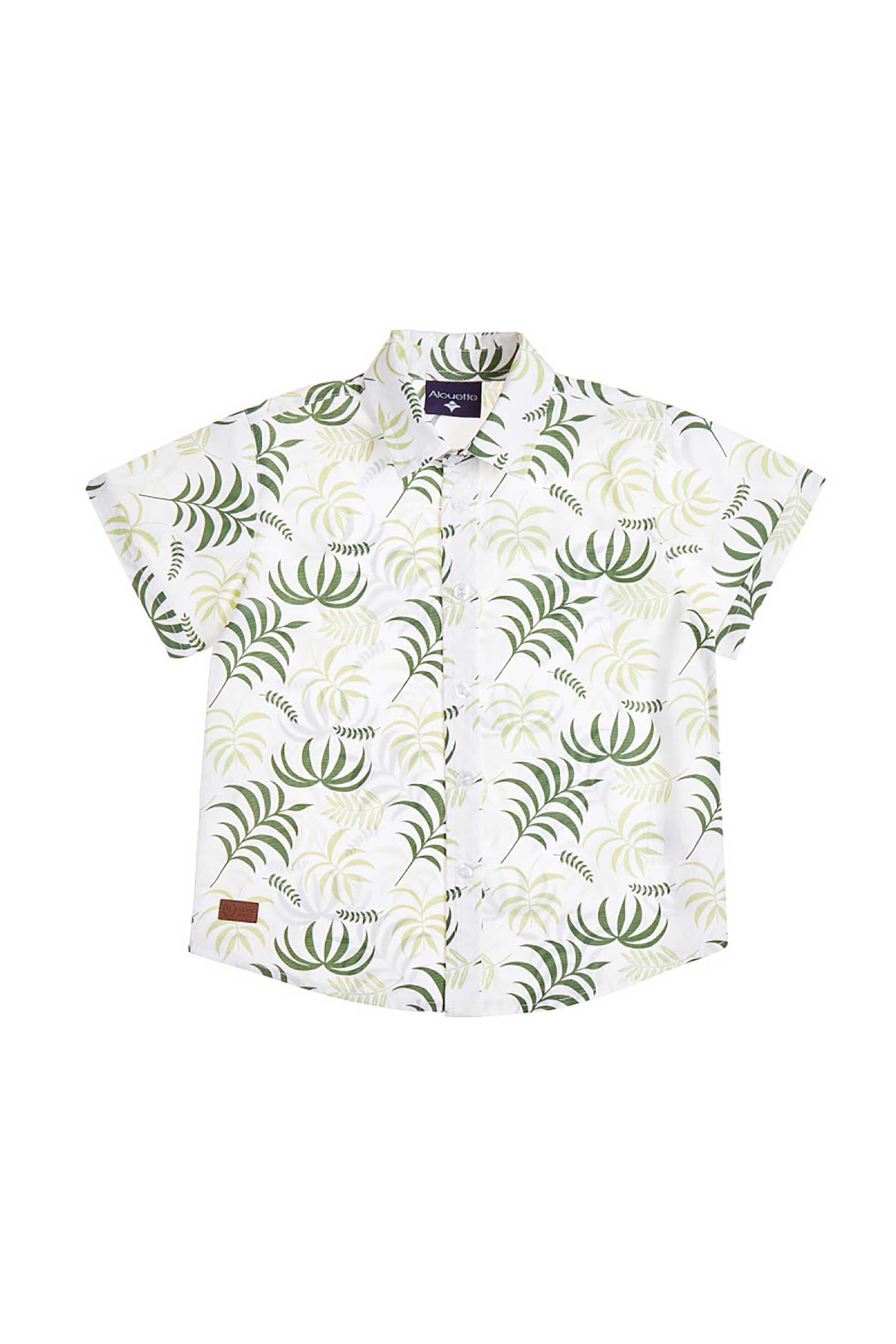 ALOUETTE Alouette παιδικό πουκάμισο με μοτίβο (12 μηνών-5 ετών) - 00251635 Μπεζ