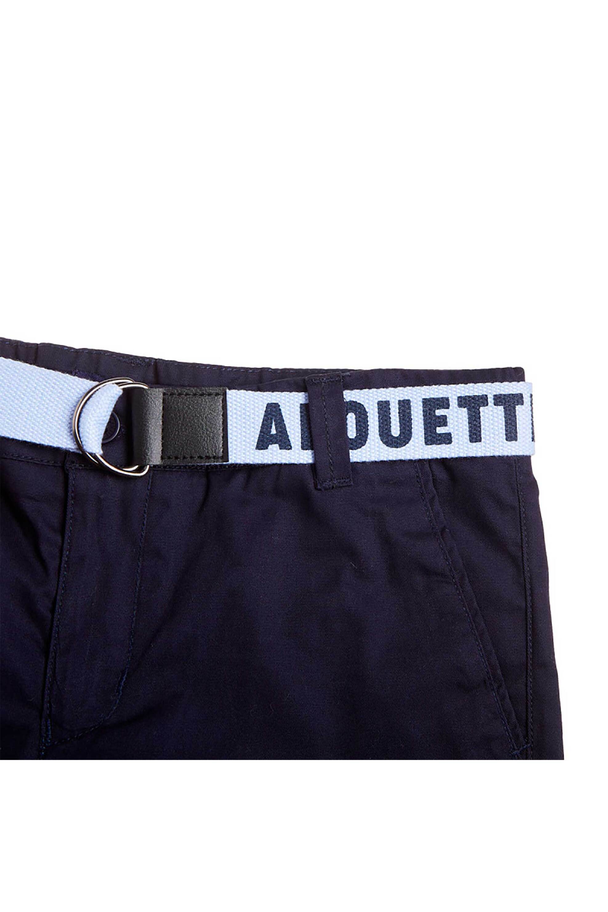 Alouette παιδική βερμούδα chino με ζώνη (6-16 ετών) - 00913637 Μπλε Σκούρο φωτογραφία