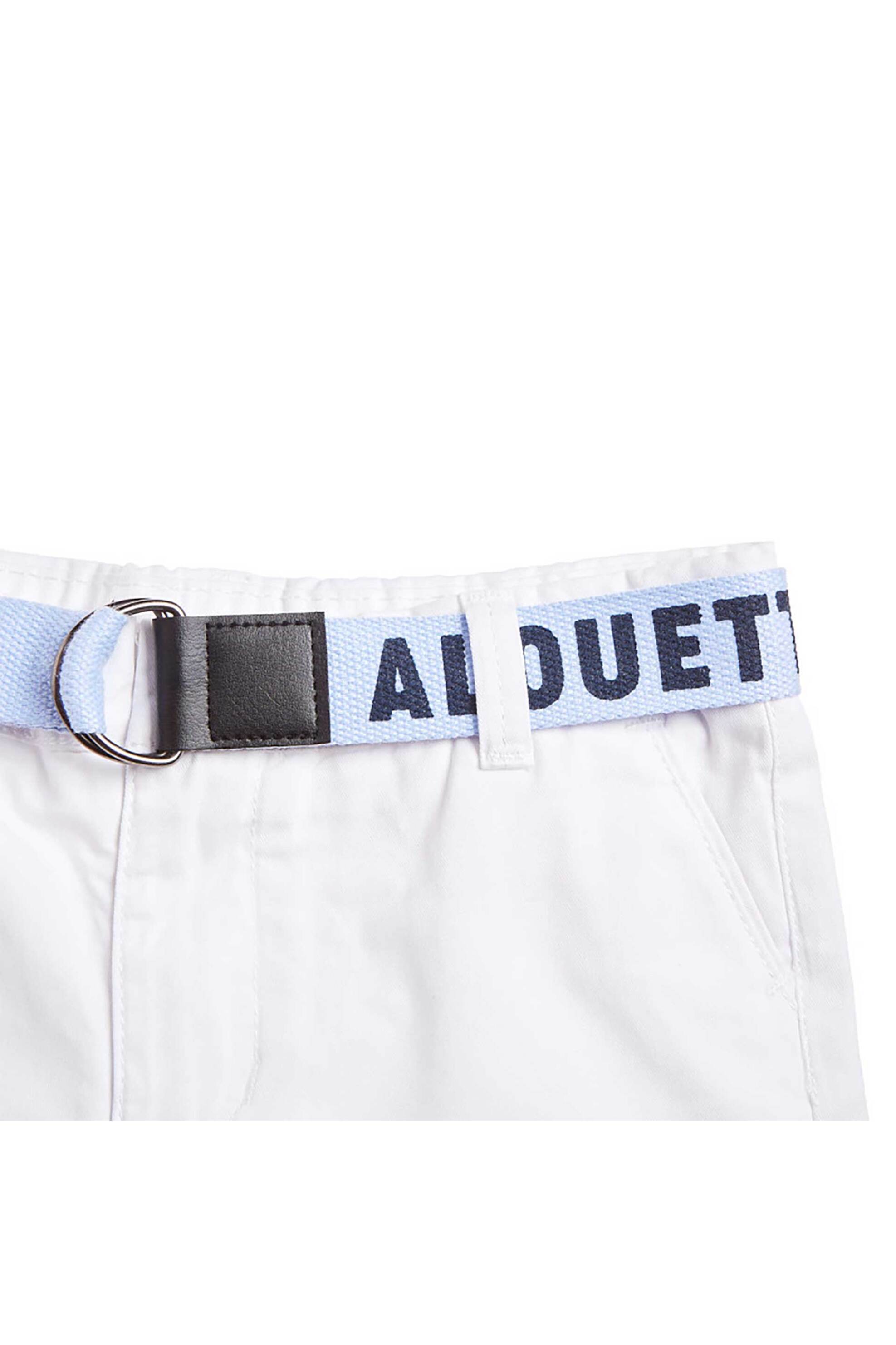 Alouette παιδική βερμούδα chino με ζώνη (6-16 ετών) - 00913638 Λευκό φωτογραφία