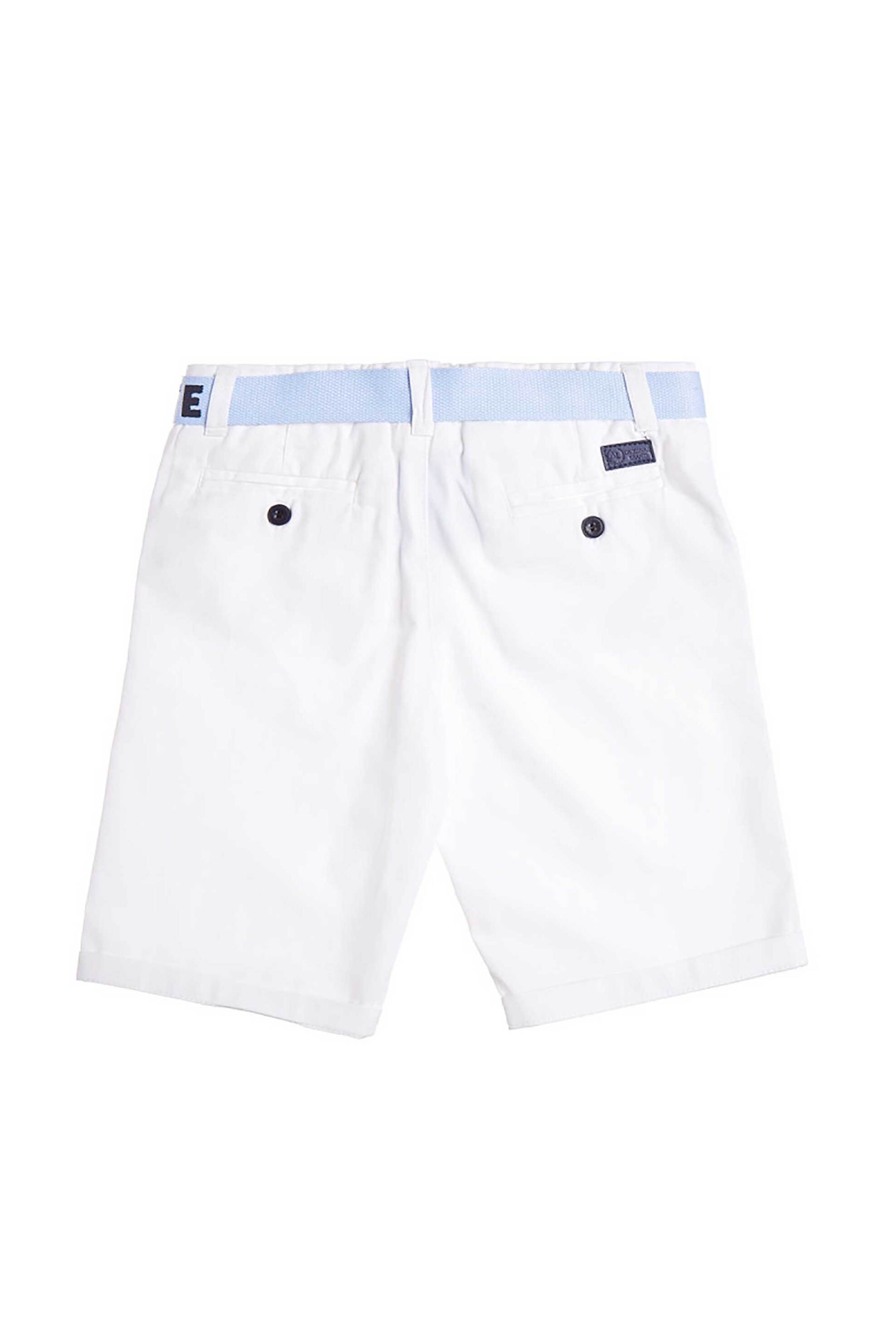 Alouette παιδική βερμούδα chino με ζώνη (6-16 ετών) - 00913638 Λευκό φωτογραφία