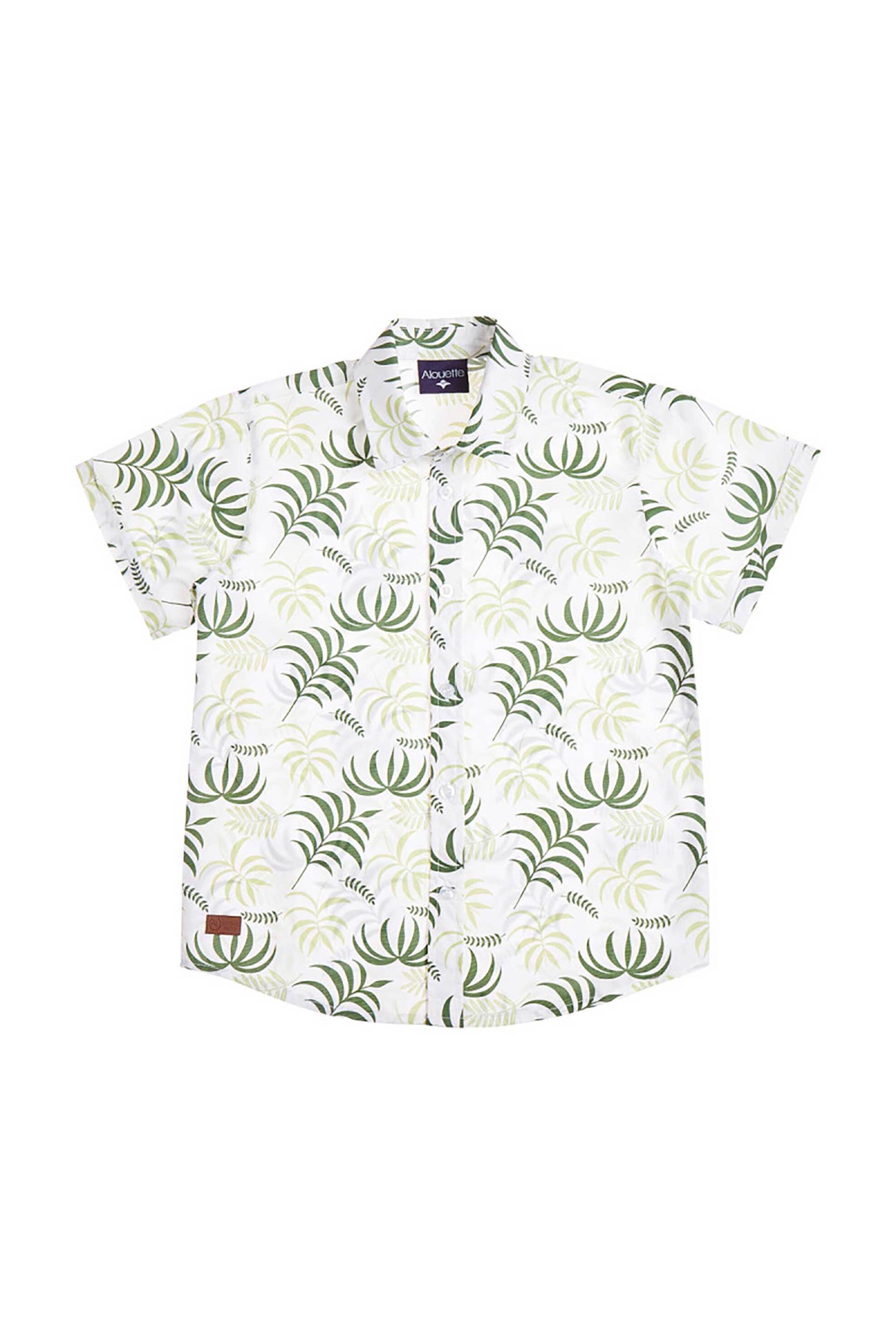 Alouette παιδικό πουκάμισο με μοτίβο (6-14 ετών) - 00953011 Μπεζ