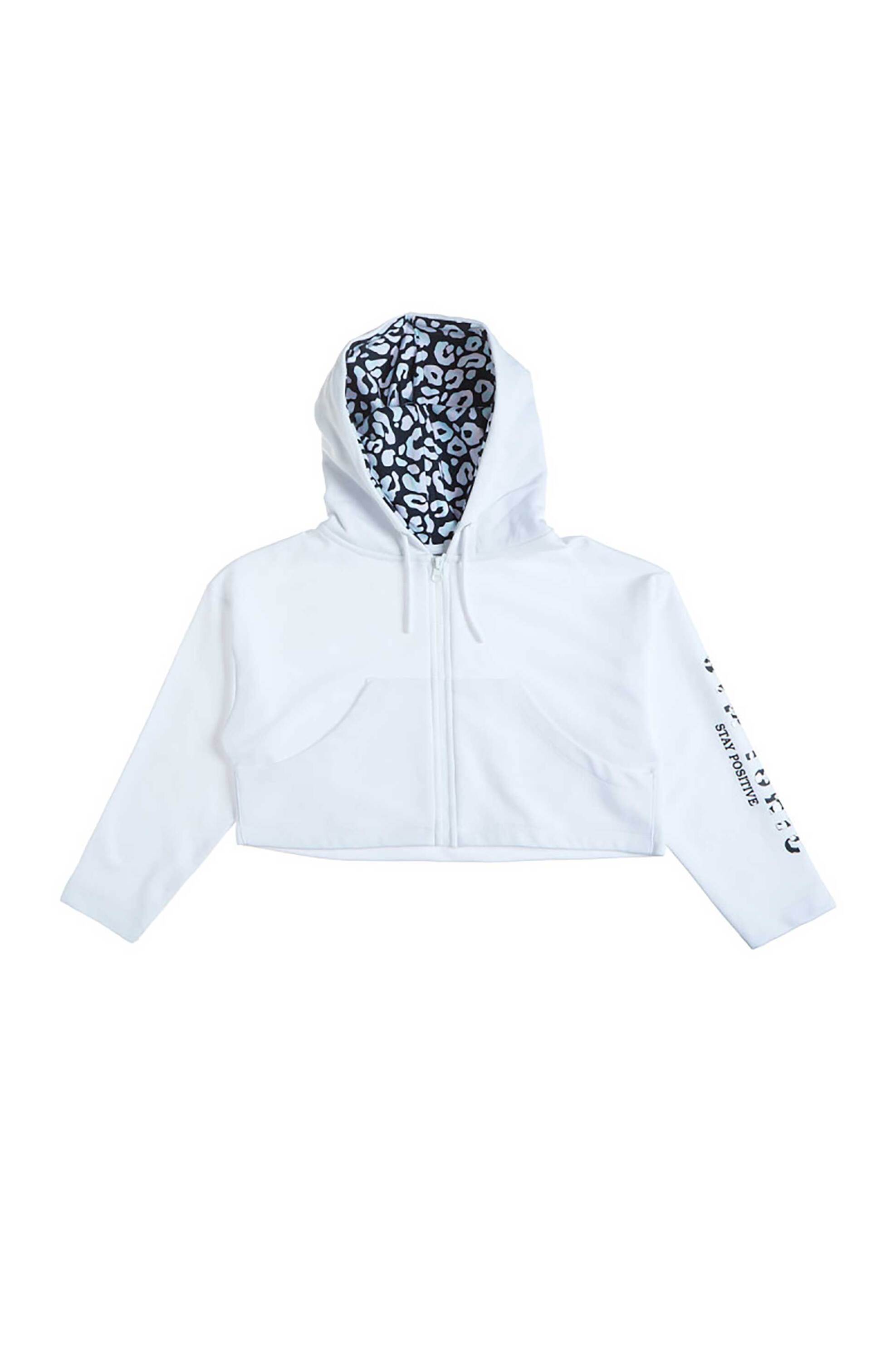 Alouette παιδική ζακέτα cropped "Gym Tonic" (6-14 ετών) - 00961701 Λευκό