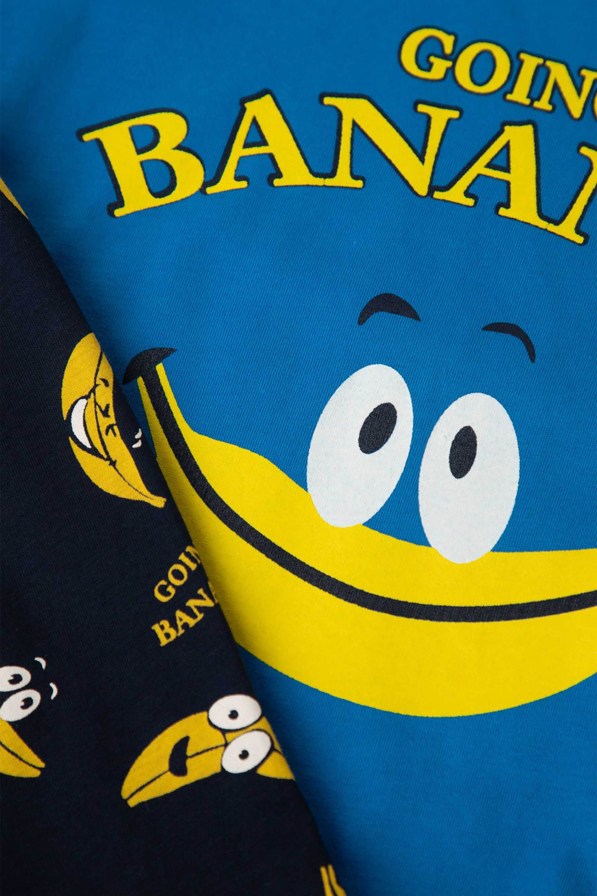 Minerva βρεφική πιτζάμα για αγόρια "Bananas" - 90-62343-002-297 Μπλε φωτογραφία
