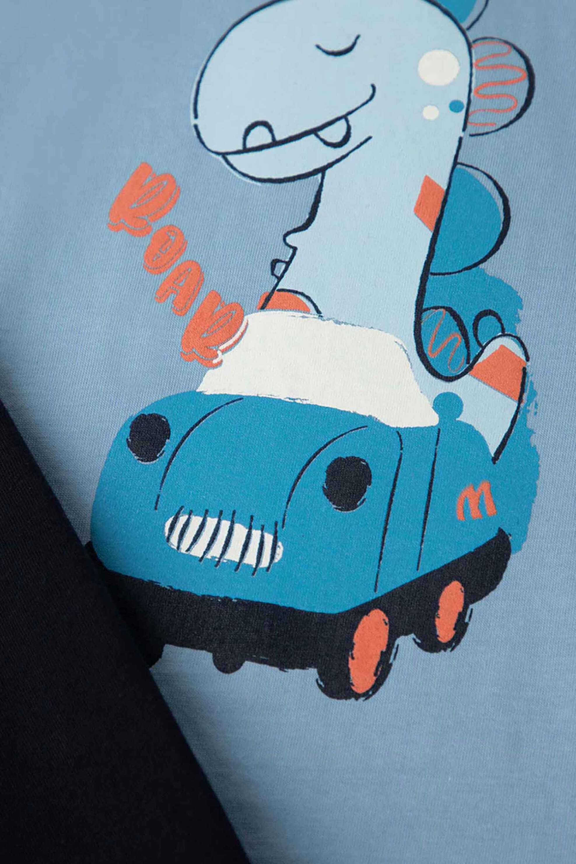 Minerva βρεφική πιτζάμα για αγόρια "Baby Dino" - 90-62348-002-728 Σιελ φωτογραφία