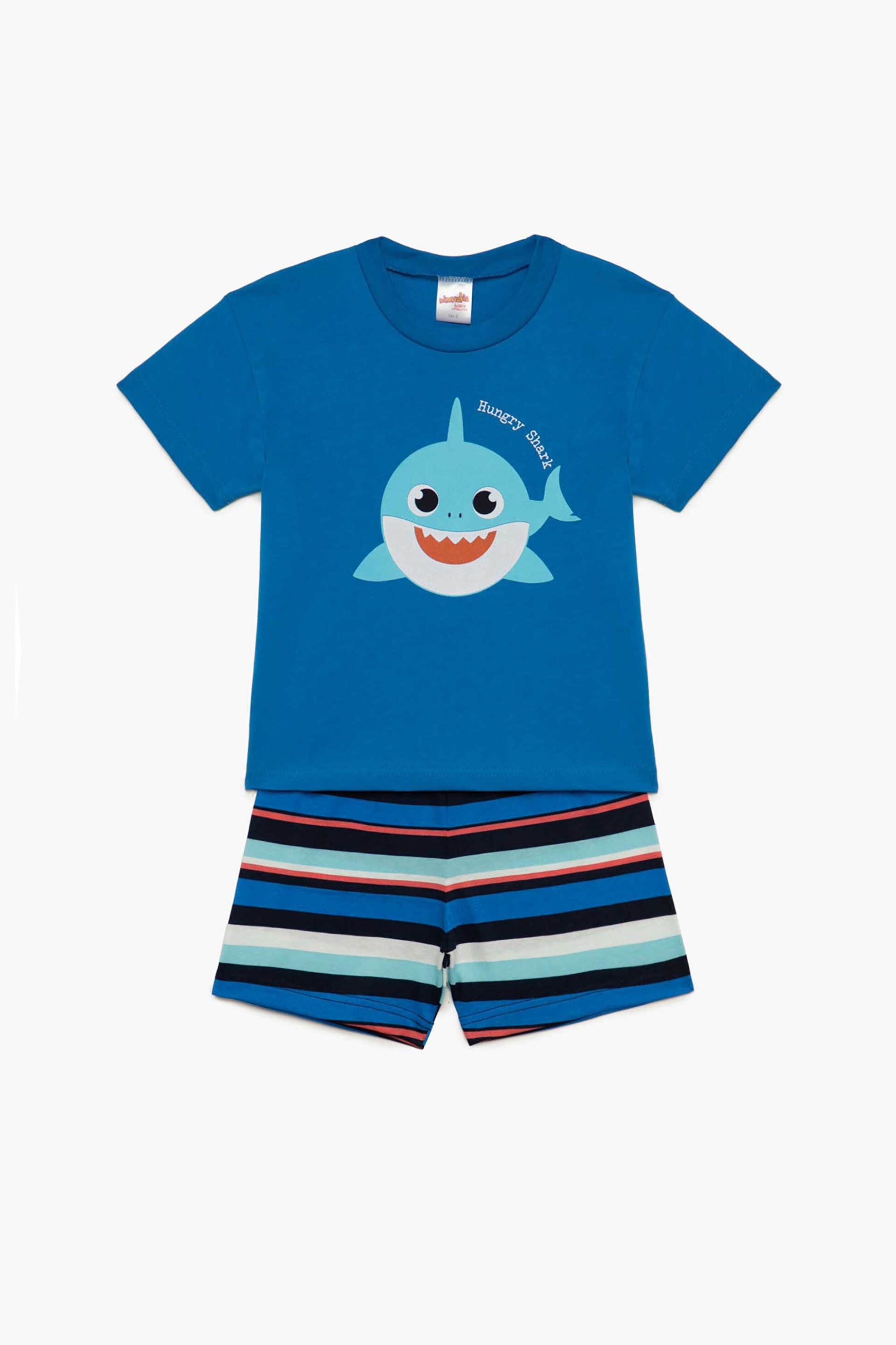 MINERVA Minerva βρεφική πιτζάμα για αγόρια "Baby Shark" - 90-62345-002-297 Μπλε