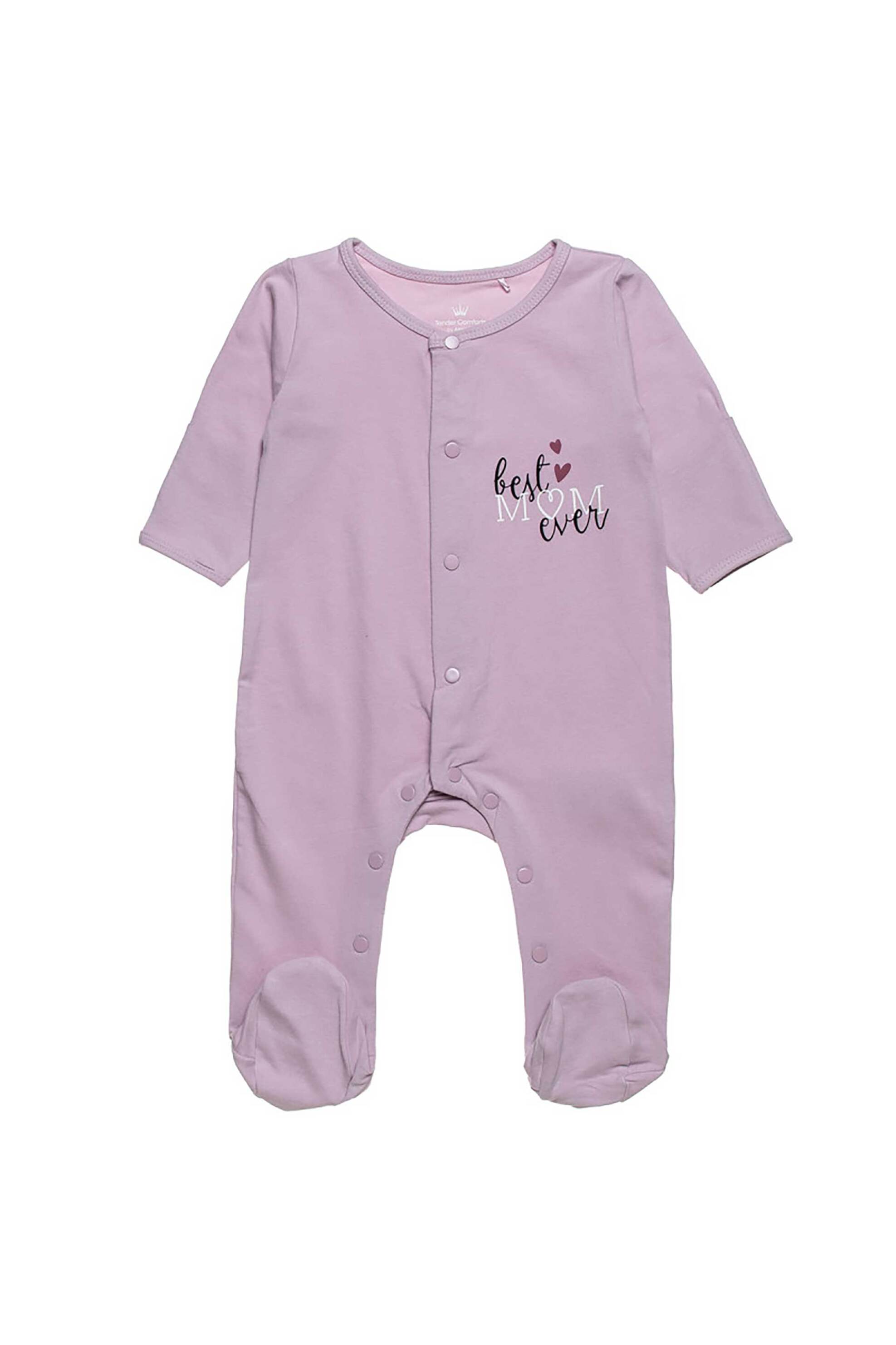 ALOUETTE Alouette βρεφικό φορμάκι με print "Tender Comforts" (1 - 12 μηνών) - 00481290 Λιλά