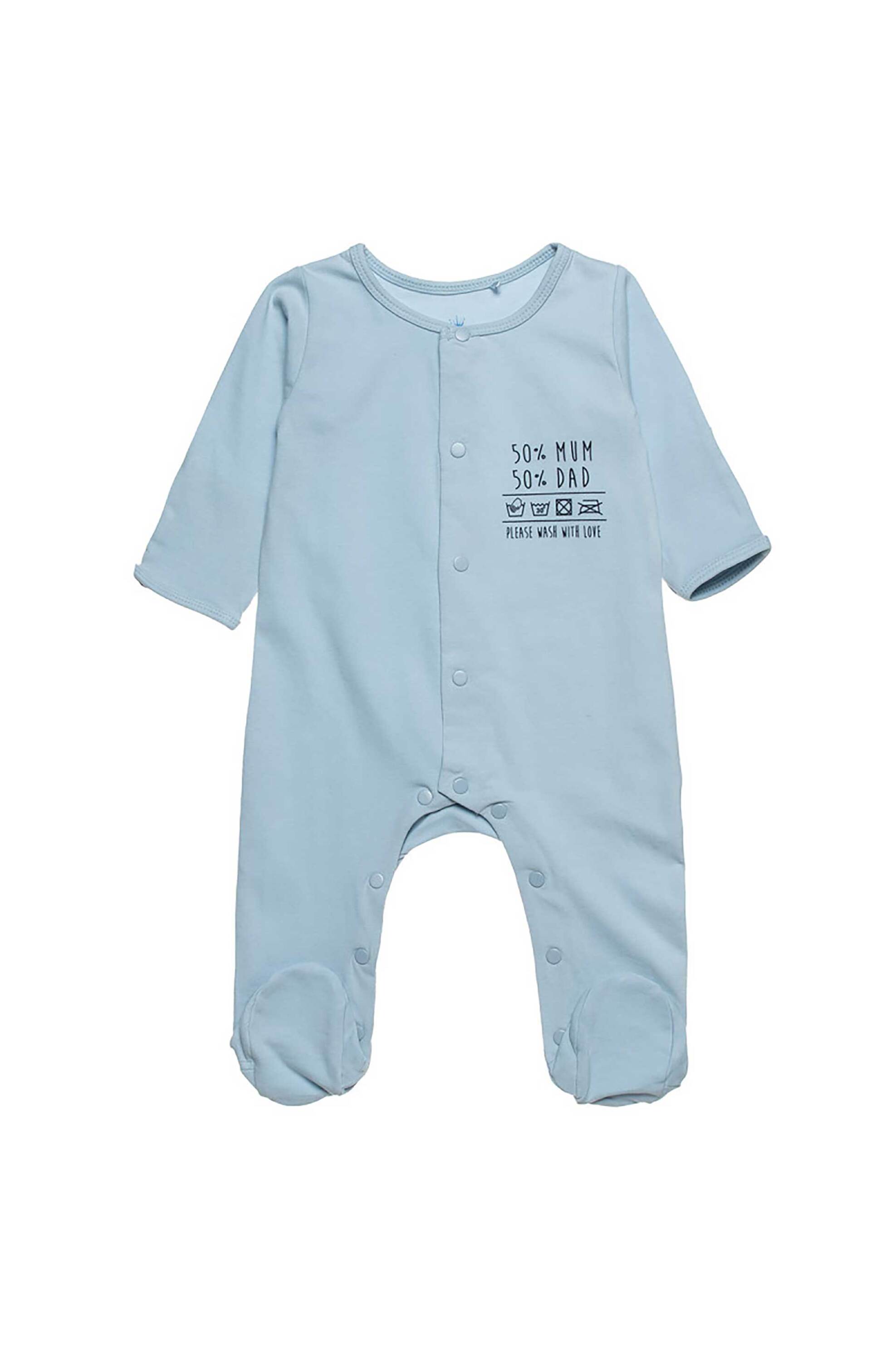 Alouette βρεφικό φορμάκι με print "Tender Comforts" (1 - 12 μηνών) - 00481293 Σιελ