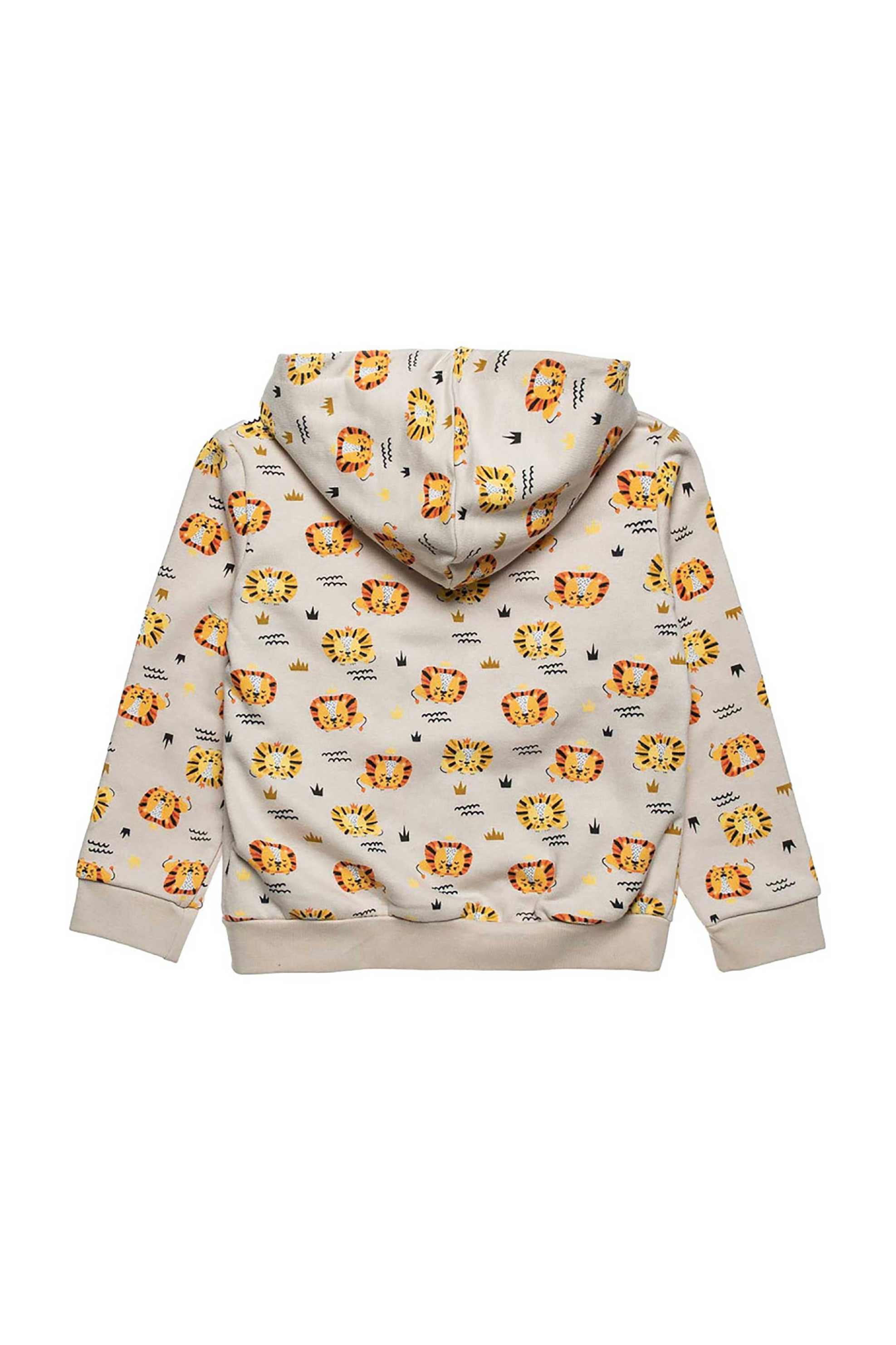 Alouette παιδική ζακέτα με κουκούλα και all-over print "Tender Comforts" (9 μηνών - 4 ετών) - 00460481 Μπεζ φωτογραφία