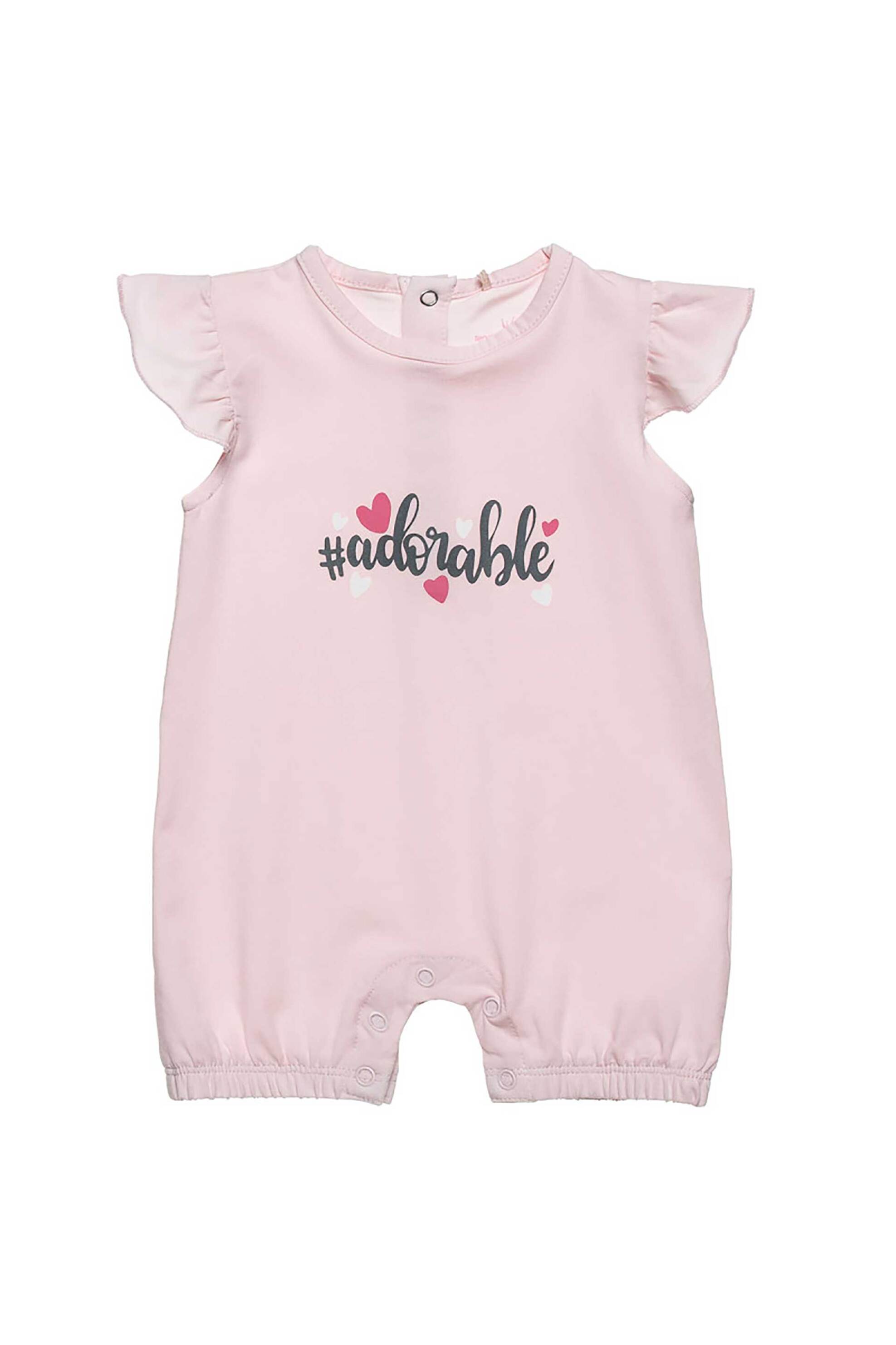 Alouette βρεφικό φορμάκι με print "Tender Comforts" (1 - 12 μηνών) - 00481314 Ροζ